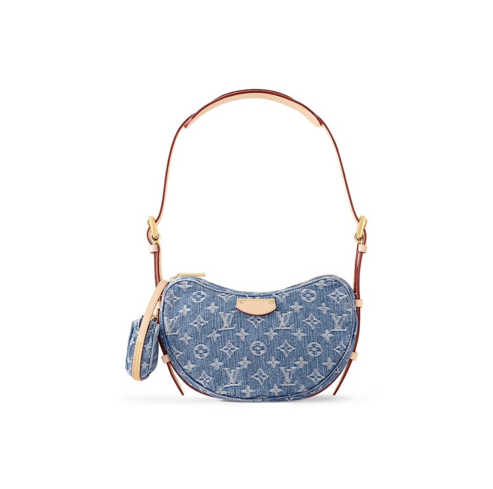 Louis Vuitton LV CROISSANT Denim Handbag1:1High-quality replica