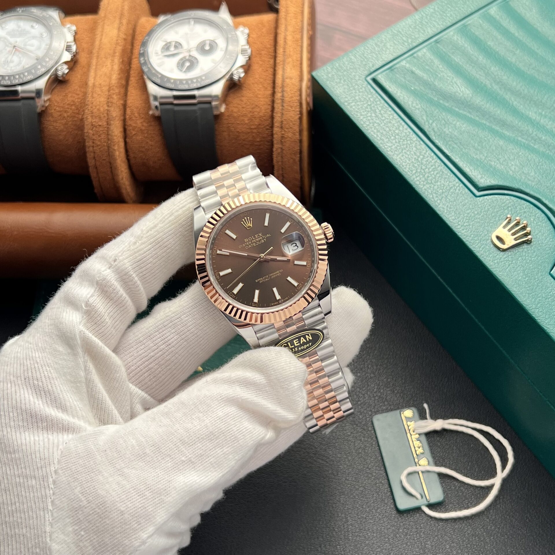 Rolex Replica Watch DateJust 126331 Dial Chocolate Clean Factory 41mm - Elite Watch Atelier