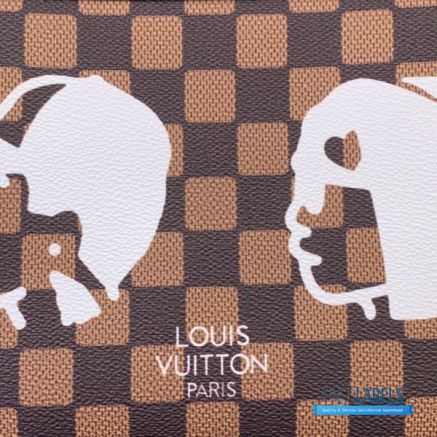 Louis Vuitton Damier Ebene Pochette Voyage Graphic Clutch | Limited Edition Designer Pouch1:1High-quality replica