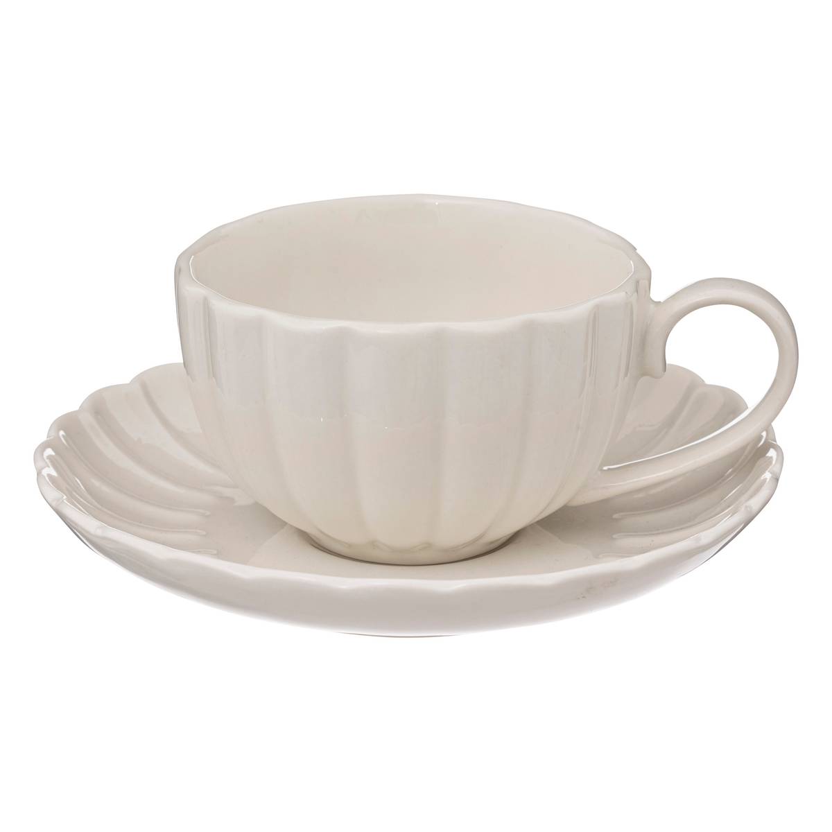 Cup with saucer"Romy" 220 ml, White
