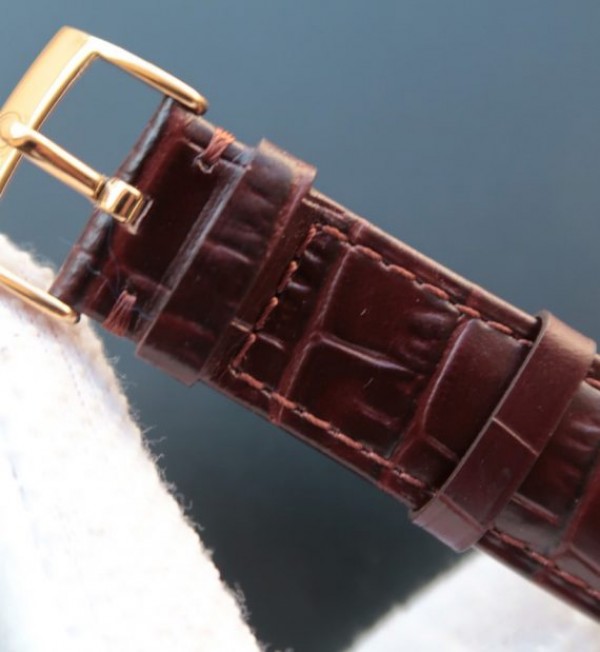 Replica Omega MKF De Ville 39mm RG Co-Axial White Dial Brown Leather A2202 - Top club