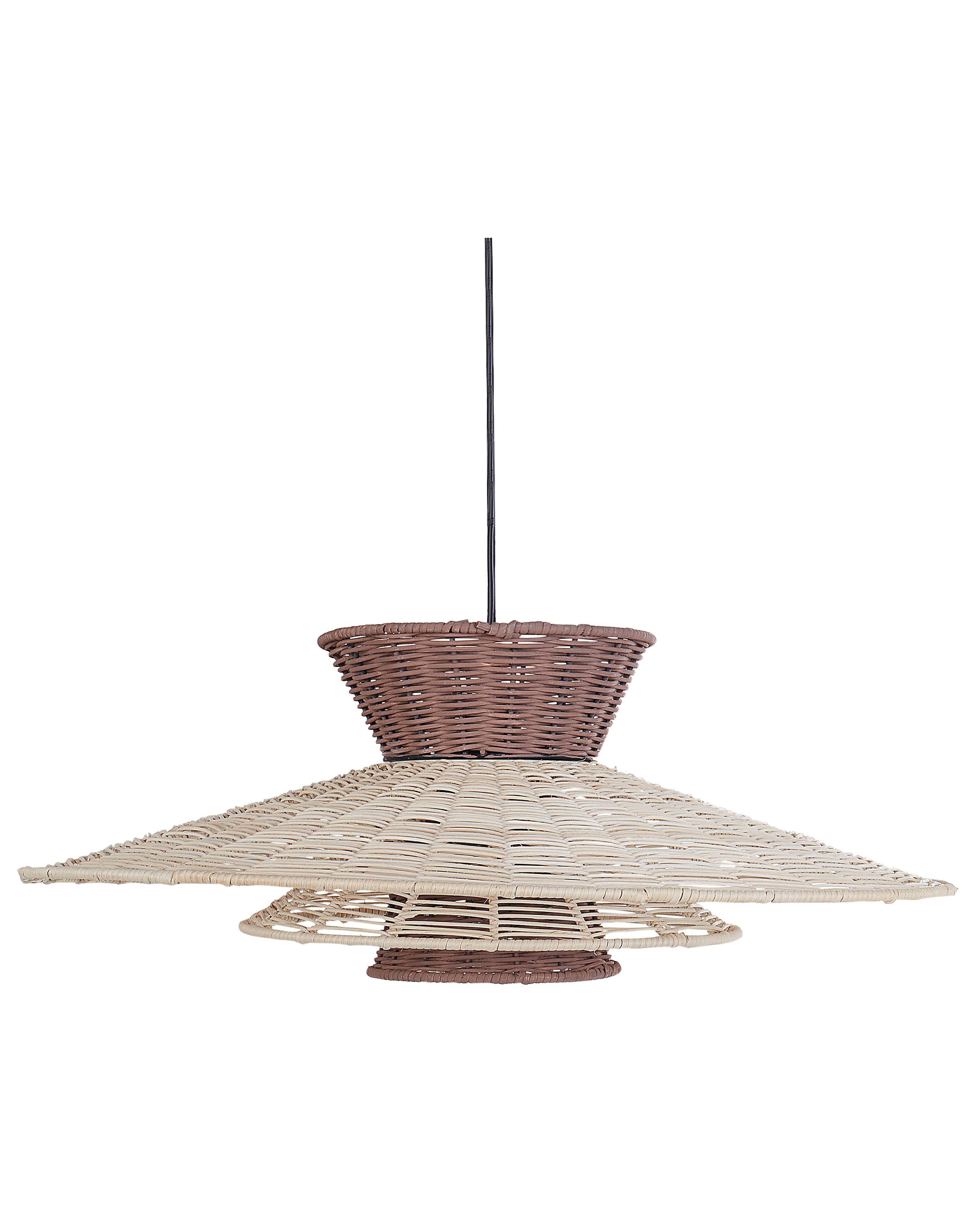Pendant Lamp KABOMPO Rattan Brown
