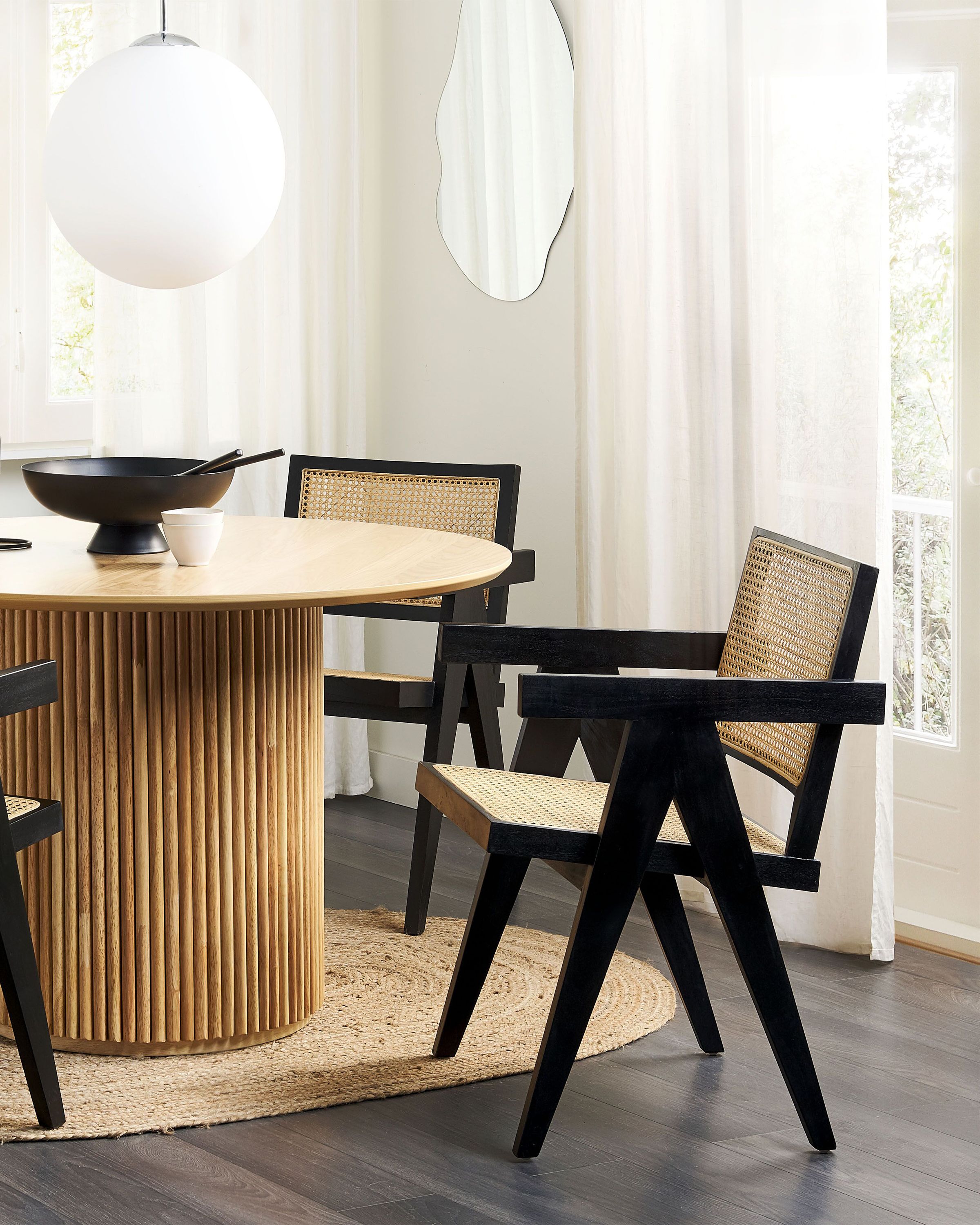 Dining Chair WESTBROOK Mahogany Black