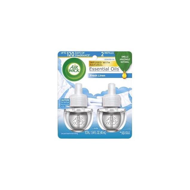 Air Wick Snuggle Fresh Linen Scented Oil Refill (2-Pack)