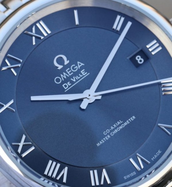 Replica Omega V6 De Ville 41mm SS Blue Dial SS Bracelet A8900 - Elite Watch Atelier