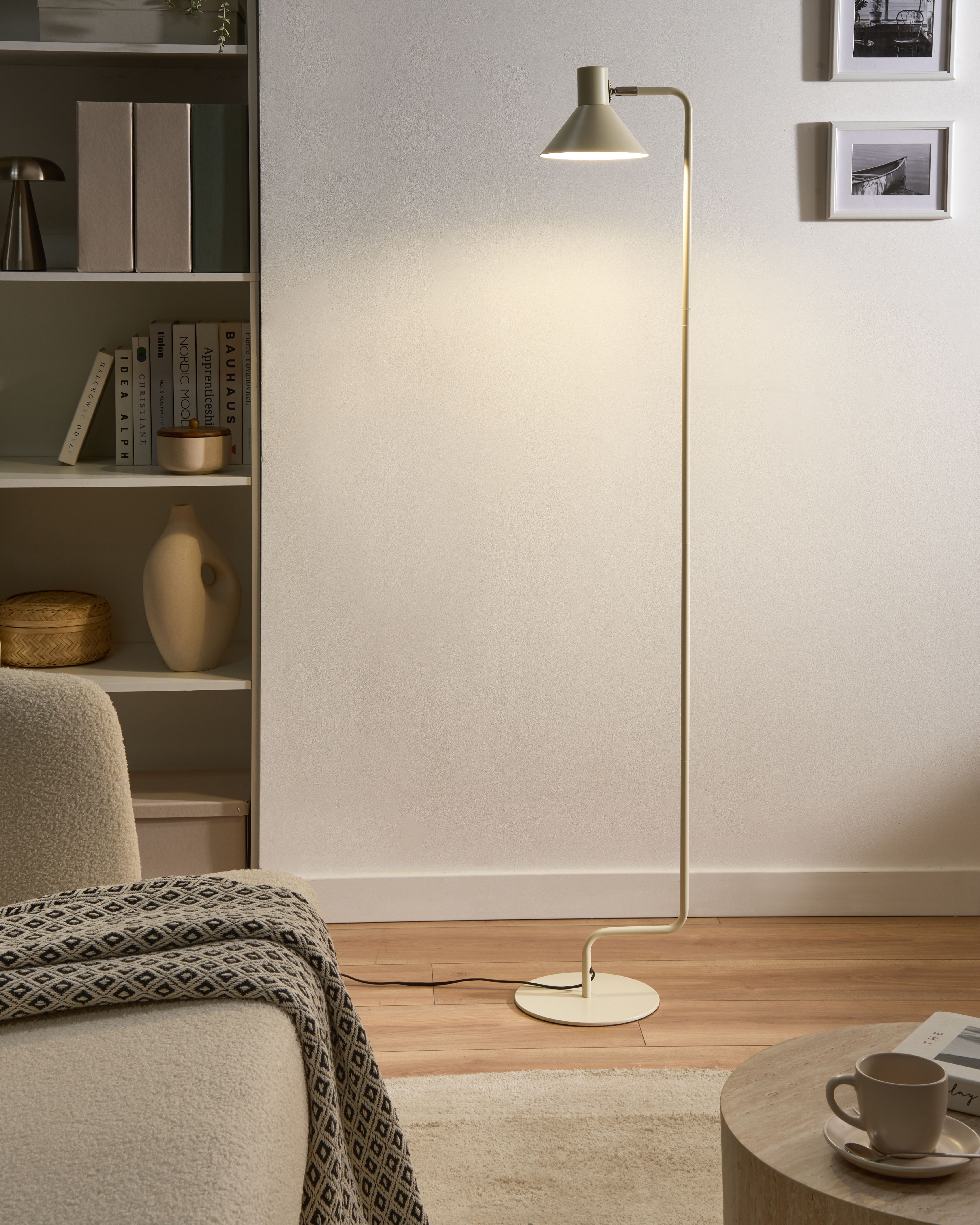 Floor Lamp RIMAVA Metal Off-White