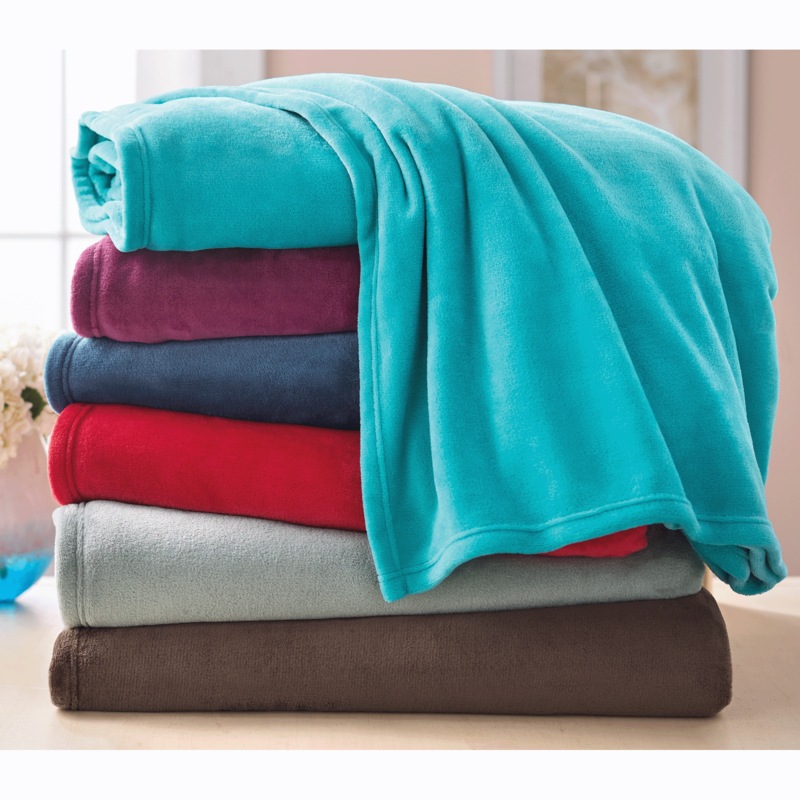 Color Connection Microplush Fleece Blanket - MIDNIGHT VELVET CATALOG
