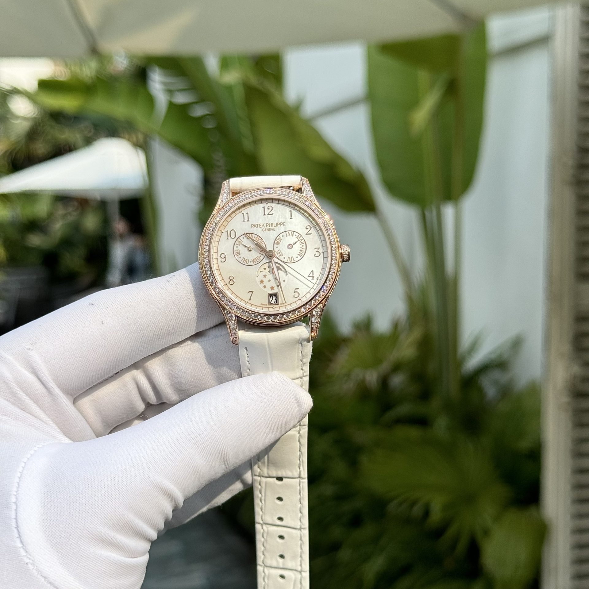 Patek Philippe Replica Watch Complications 4947R White Leather Strap 38mm - Top club