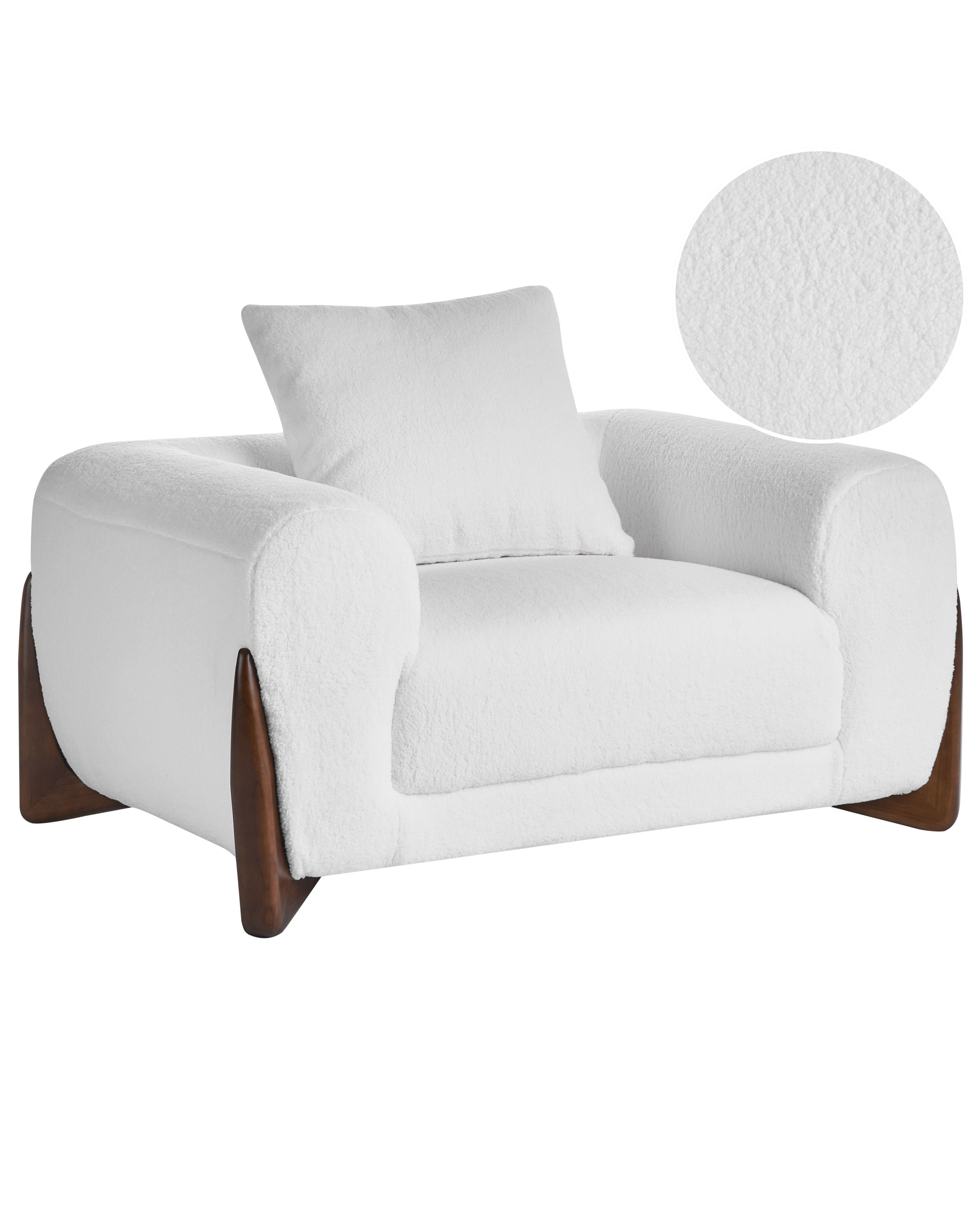 Armchair VINLIDEN Boucle White