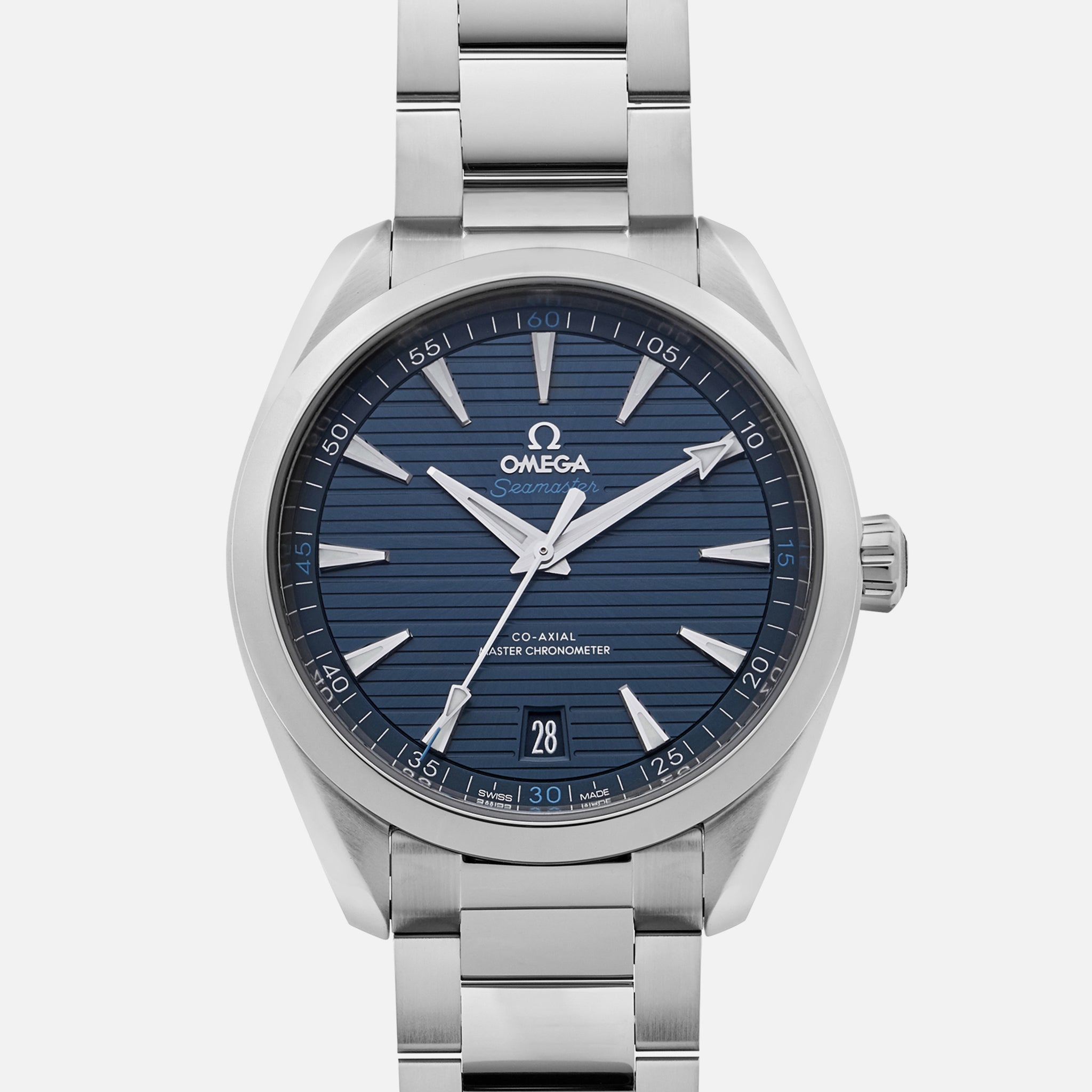 Seamaster Aqua Terra 150M Co-Axial Master Chronometer 41mm Blue Dial On Bracelet(1:1 replica) - Elite Watch Atelier