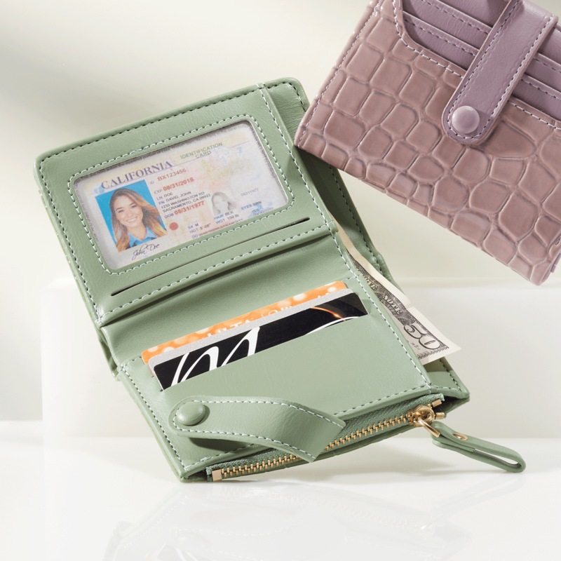 Croco Bi-Fold Wallet - MIDNIGHT VELVET CATALOG