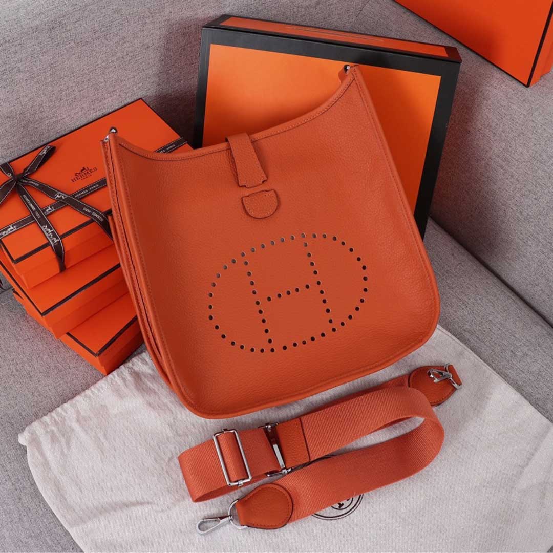 Replica Hermes Aaa-Evelyne Iii 29 Bag Orange/Black/Blue1:1High-quality replica
