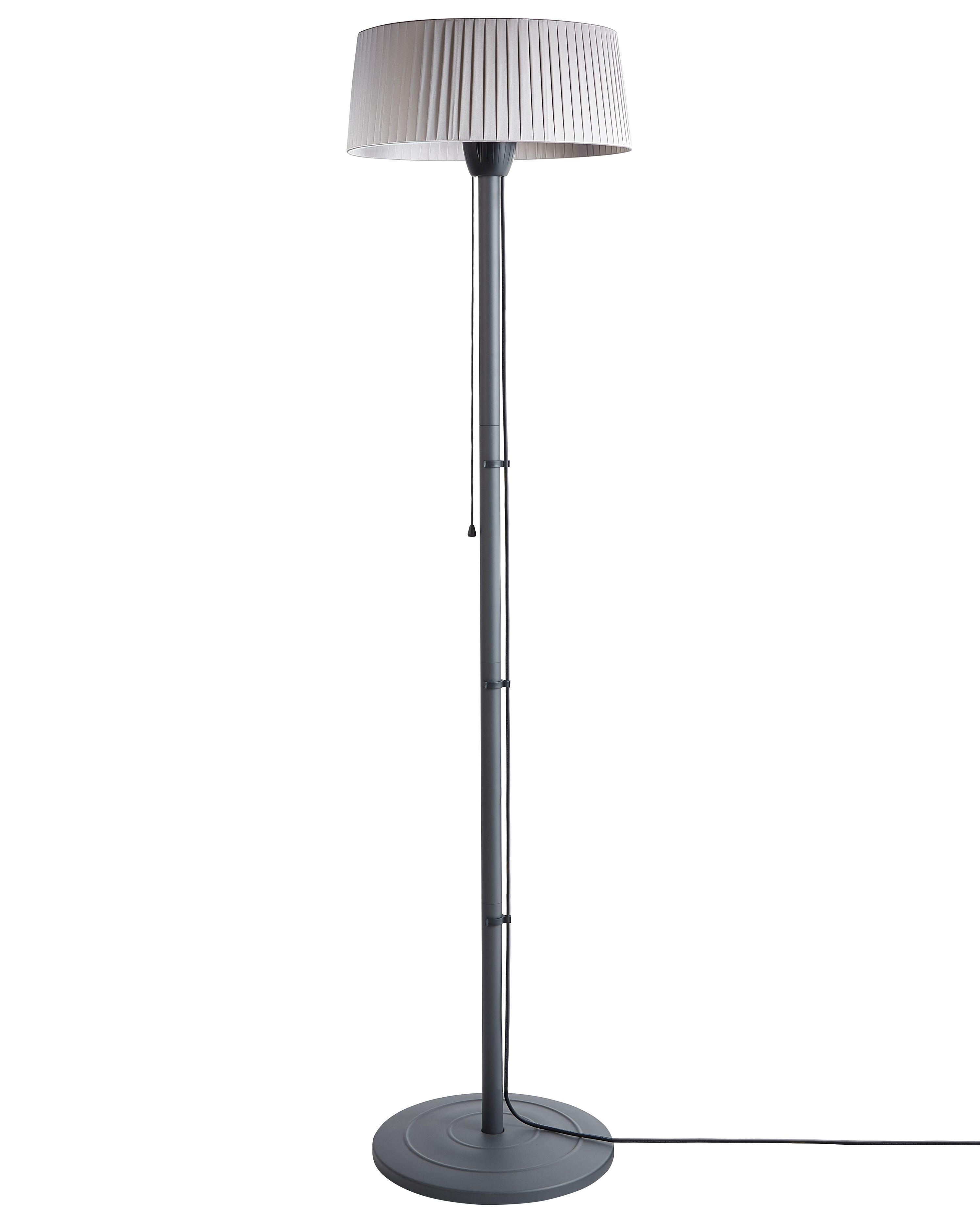 Freestanding Infrared Patio Heater VARAZZE 1500 W Grey