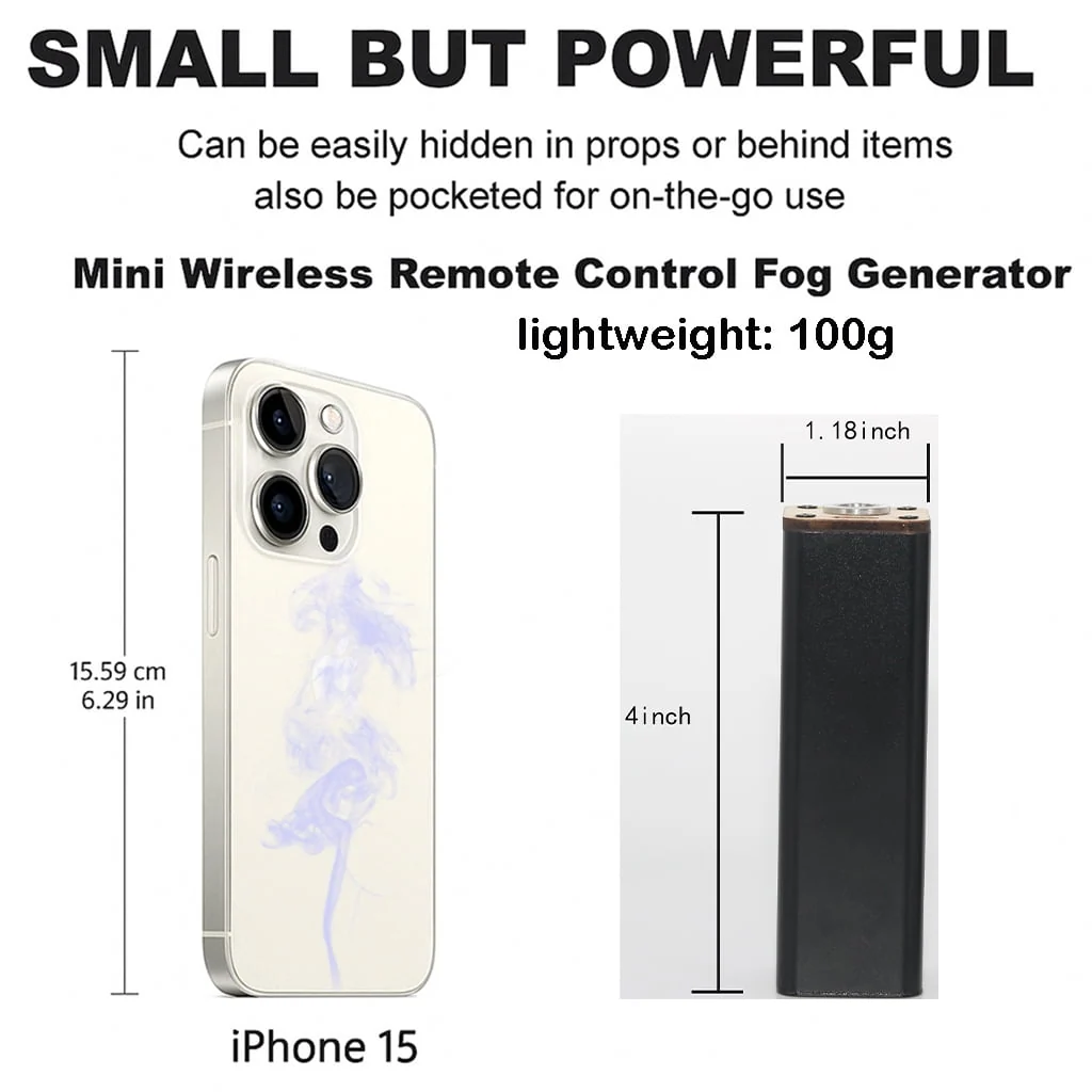 Portable Mini Smoke Machine Handheld fog Machine for Photography Cosplay Smoke Making Machine Outdoor Events, Parties - Image 5 Portable Mini Smoke Machine Handheld fog Machine for Photography Cosplay Smoke Making Machine Outdoor Events, Parties - Image 5