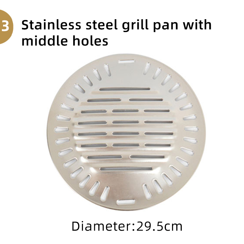 Wholesale Korean Commercial Restaurant Barbecue Accessories Grill Plate Stainless Steel Pan