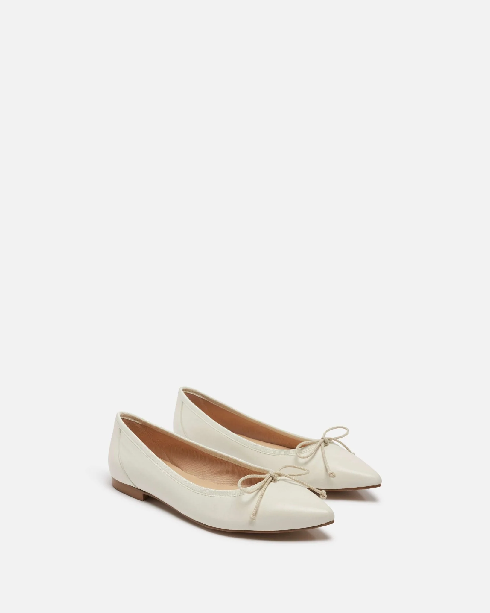 BALLERINES SOLENE - En cuir écru