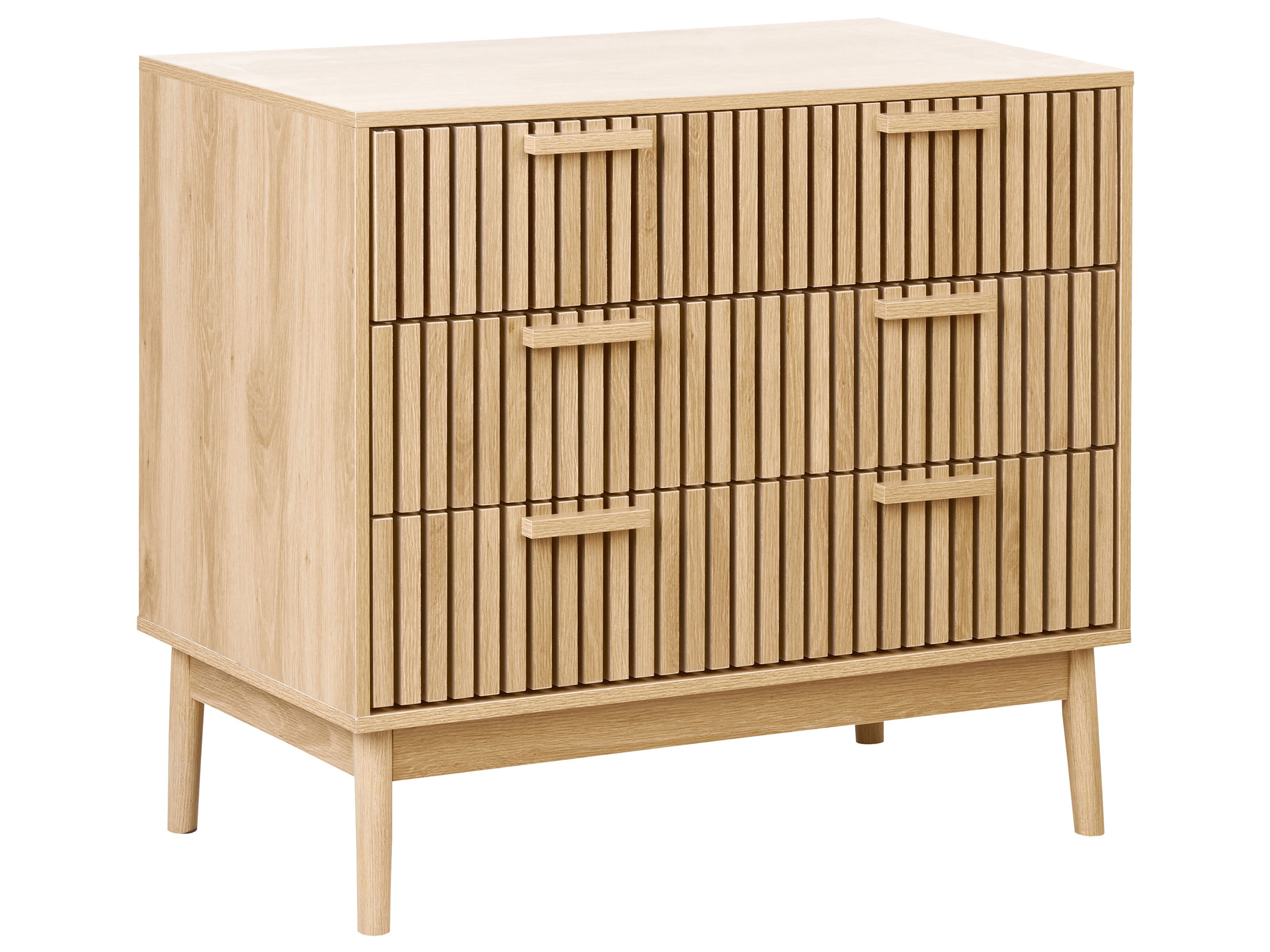 3 Drawer Chest LYNWOOD Light Brown
