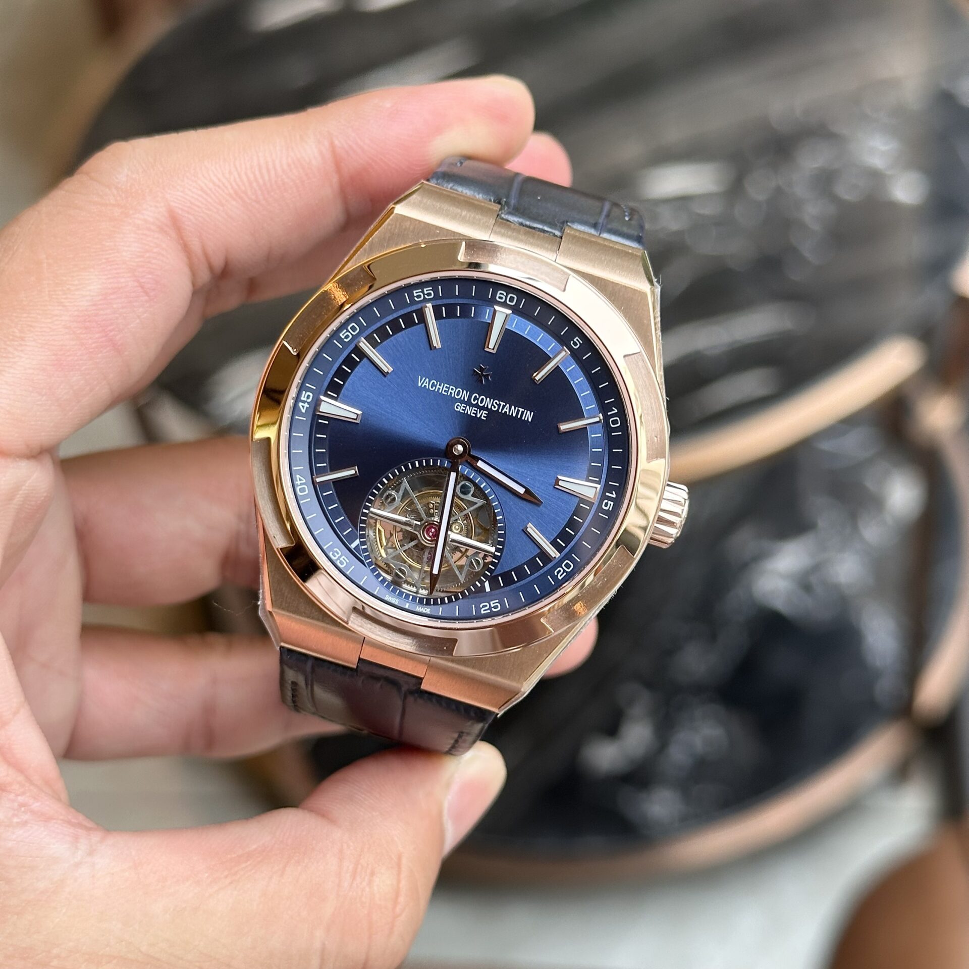 Vacheron Constantin Overseas 6000V Tourbillon Rose Gold Replica 11 Watch 42.5mm - Elite Watch Atelier