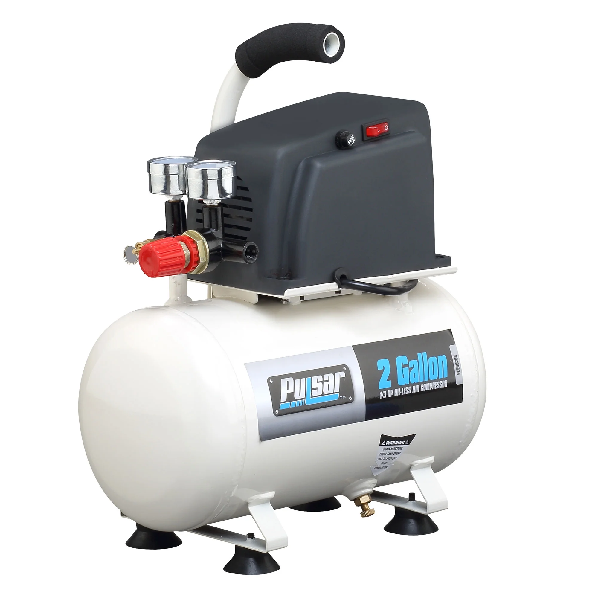Pulsar Products PCE6021K 2 Gallon Air Compressor with Hose and Nozzle Kit - Image 2