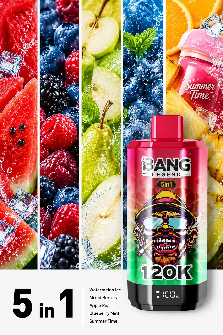 Arbuz Ice Mix Berry Jabłko-Gruszka Borówka-Mięta Czas Lata