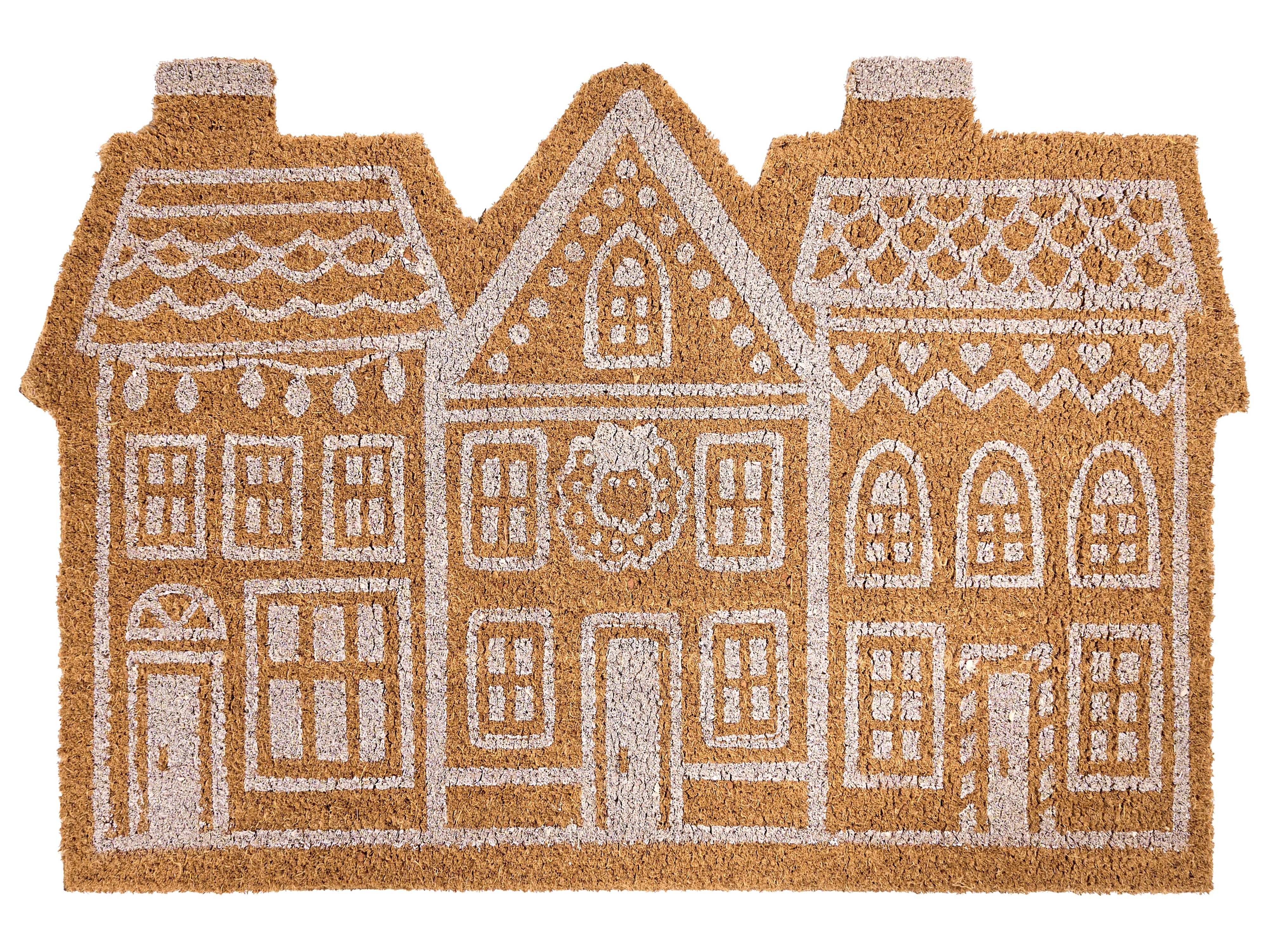 Doormat MUHIKAP Natural 60 x 90 cm Christmas Motif Coir