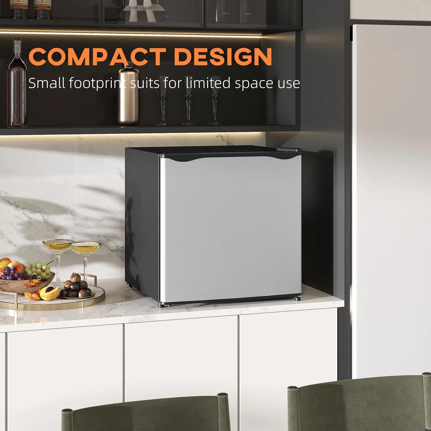 Resenkos 1.1 Cu.Ft Countertop Mini Freezer, Compact Upright Freezer with Removable Shelves, Red - Image 40