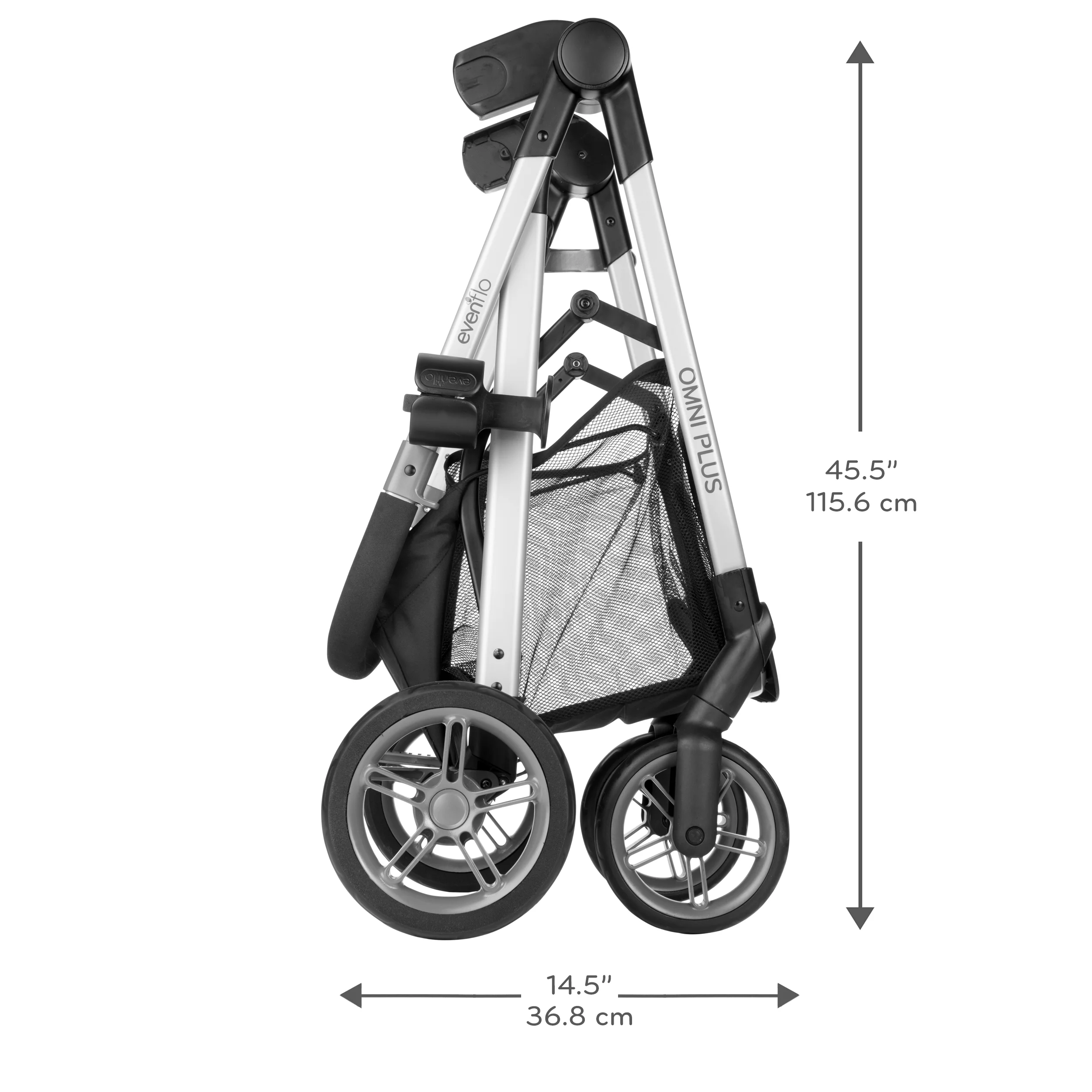 Evenflo Omni Plus Modular Travel System with LiteMax Sport Infant Car Seat, Mylar Gray, Unisex - Image 38