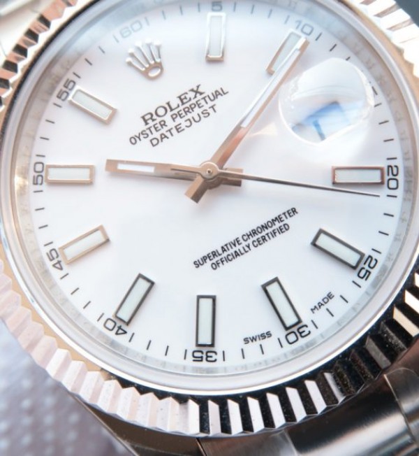 Replica Rolex DateJust II SS Fluted Bezel White Dial SS Bracelet A3136 - Elite Watch Atelier