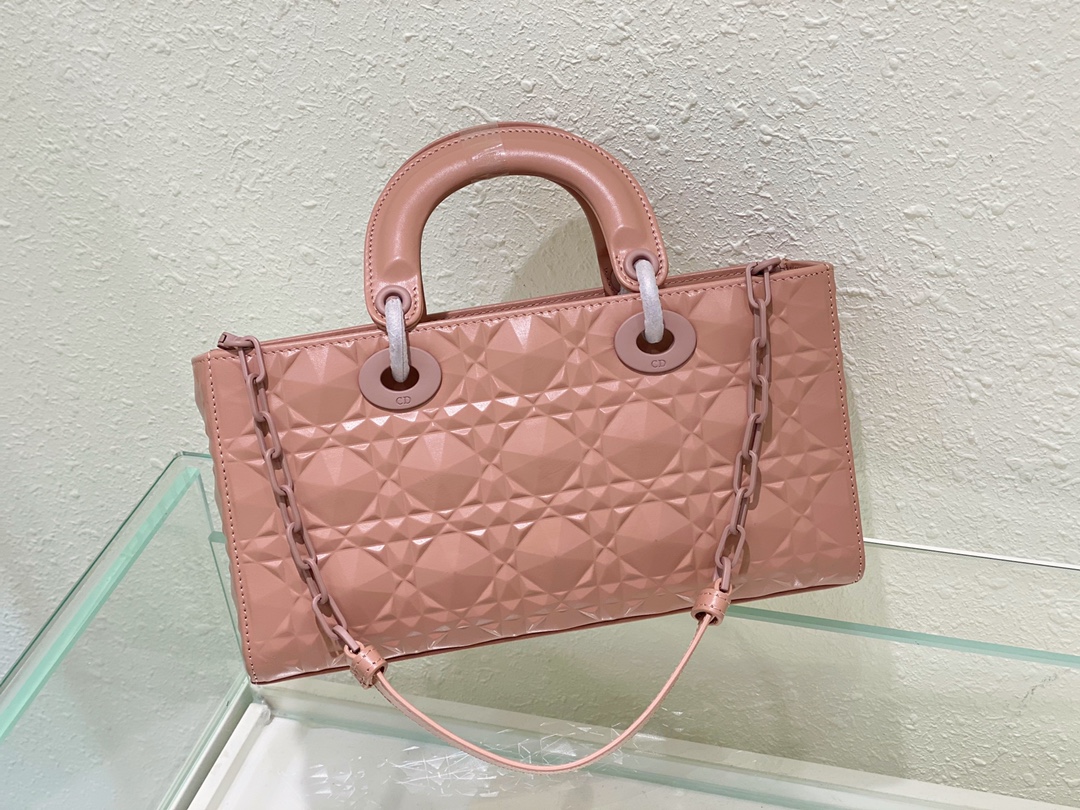 Medium Lady D-joy Bag White/Grey/Beige/Black For Women 10in/26cm M0540ONGE_M0301:1High-quality replica