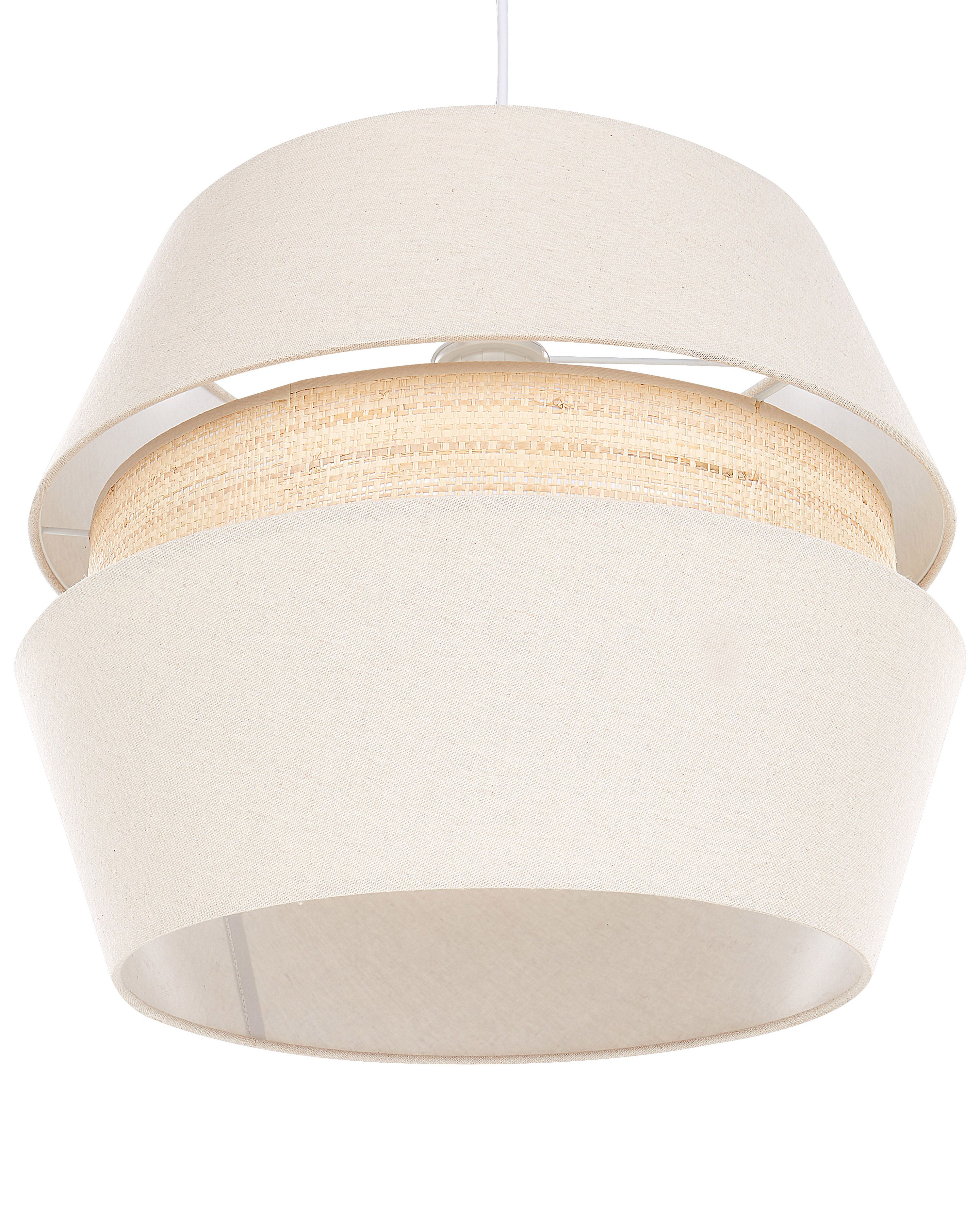 Pendant Lamp ATOYAC Faux Linen Beige
