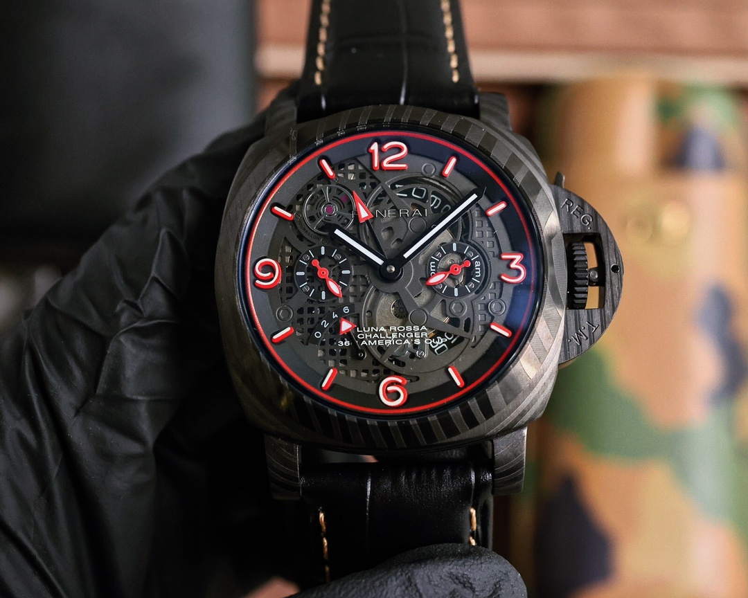 Panerai SUBMERSIBLE Waterproof Men's Luminous Black Case(1:1 replica) - Top club