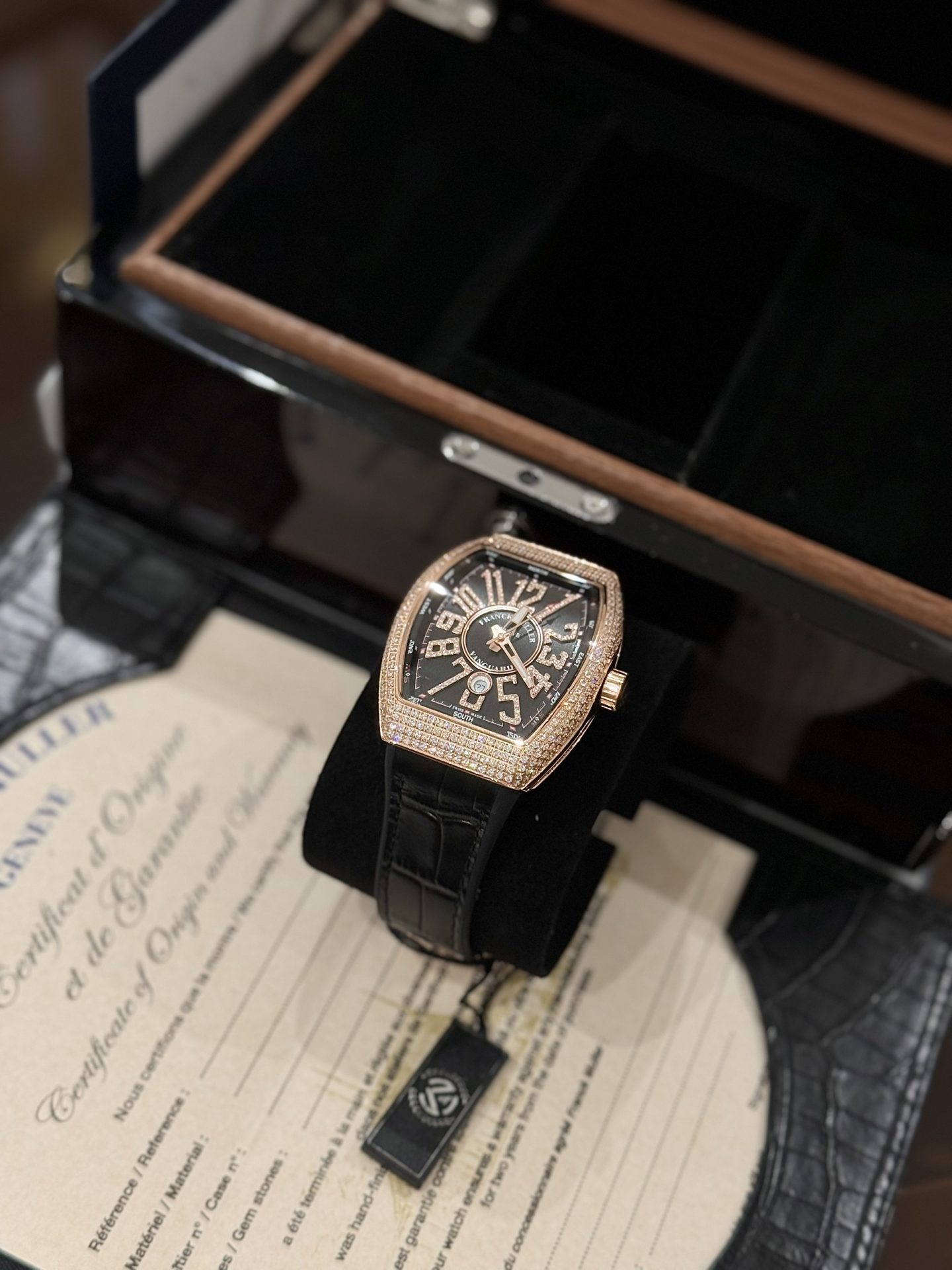 Franck Muller Vanguard Yachting V45 SC DT Black Diamond Best Replica Watch ABF 45mm - Top club