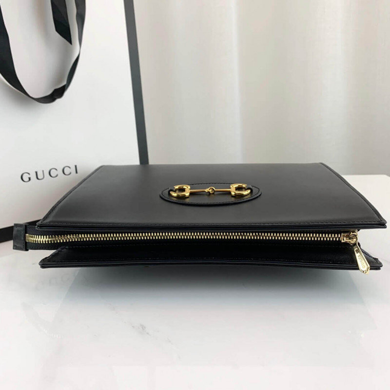 Replica Gucci 1955 Horsebit-Embellished Leather Pouch 6218901:1High-quality replica