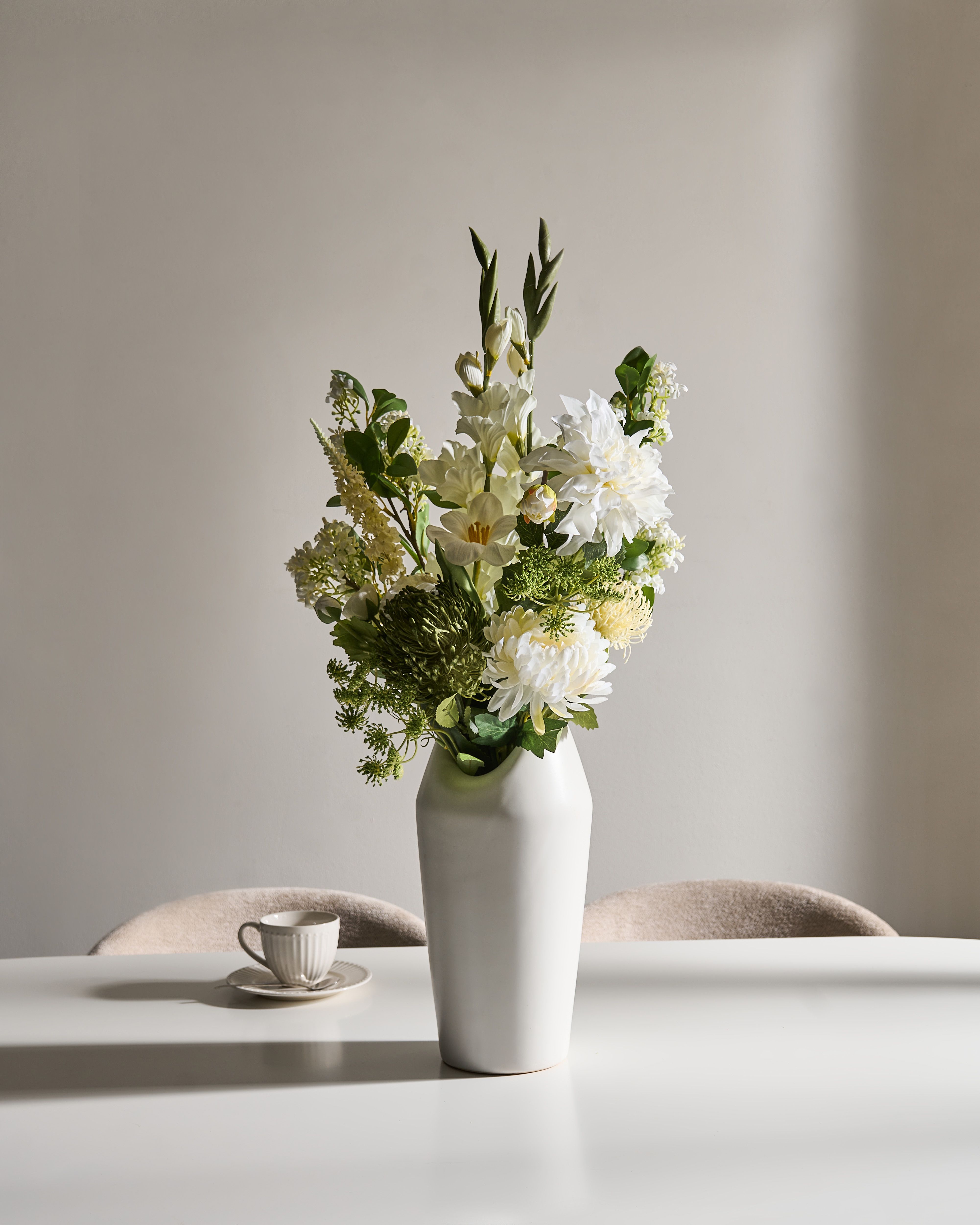 Artificial Flower Bouquet LOURO 70 cm White
