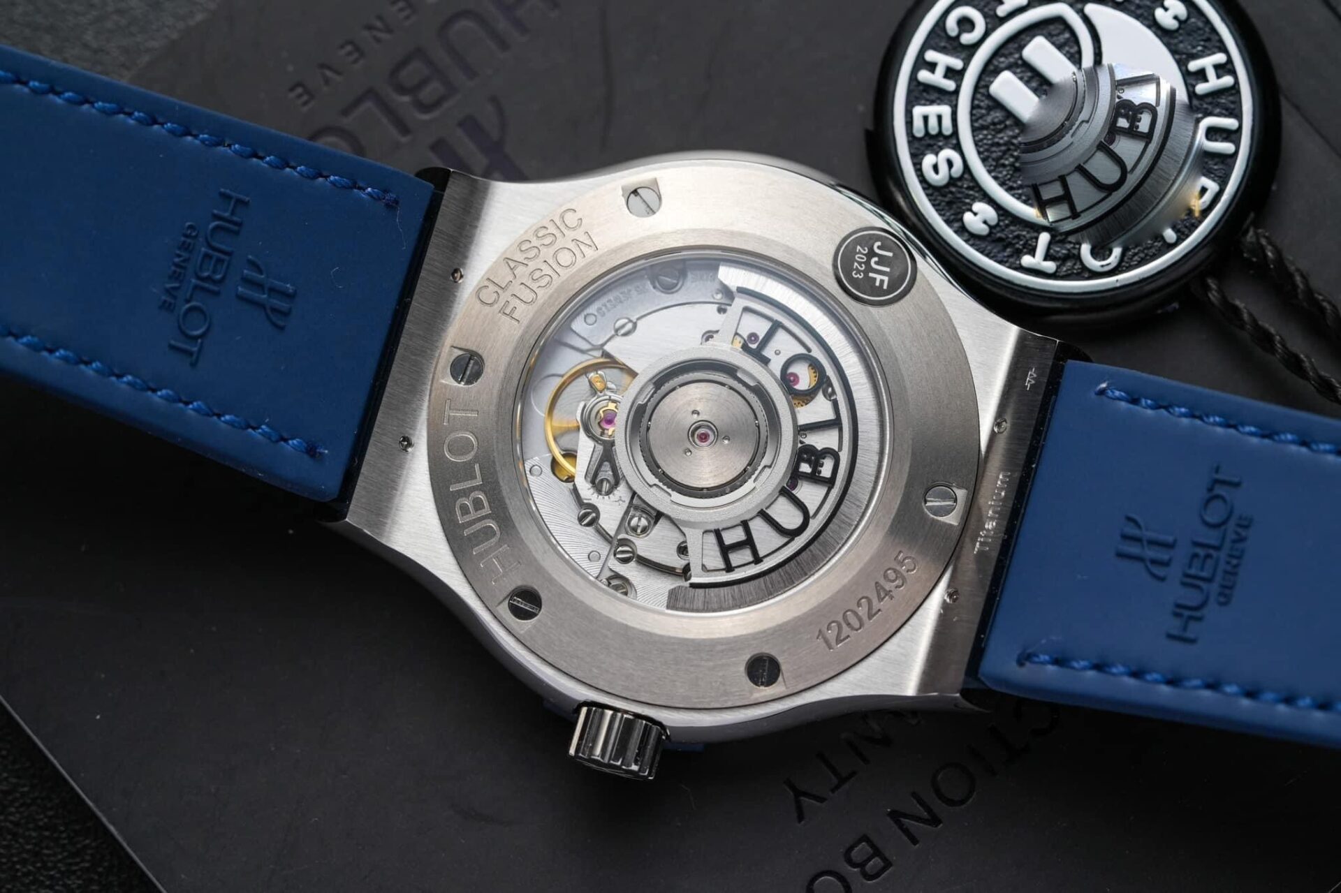 Hublot Classic Fusion Titanium Replica Watch Blue Dial JJF Factory 42mm - Top club