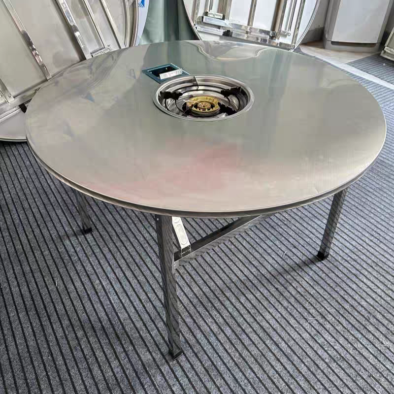 OEM Stainless Steel Korean Bbq Grill Table Household Restaurant Propane Smokeless Butane Gas Grill Folding Table