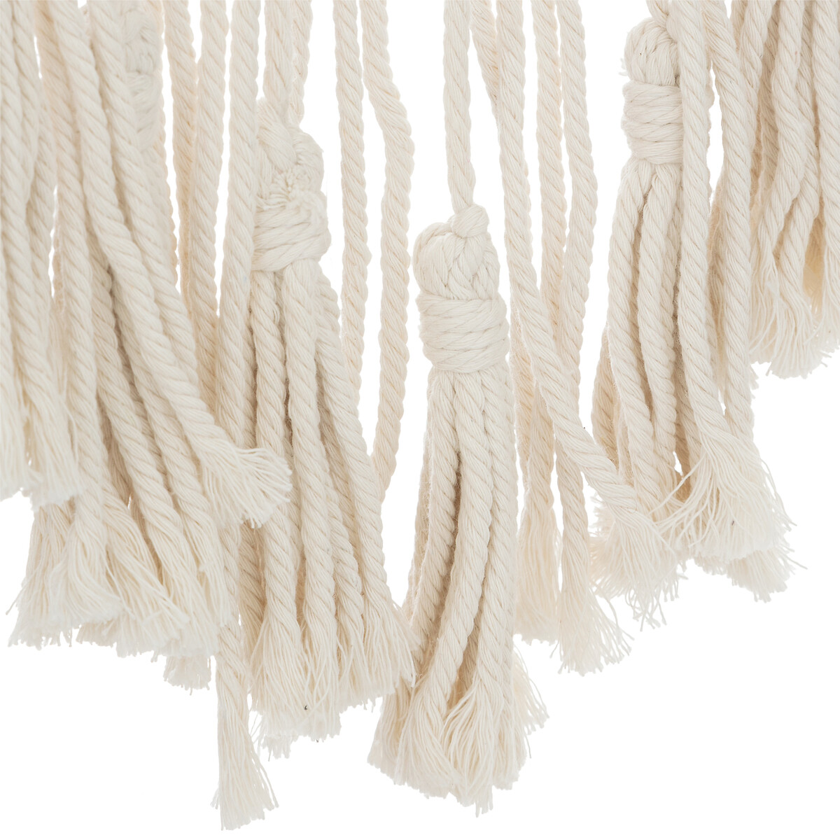 "Soline" wall decoration Macram&eacute;, White, 36x77 cm