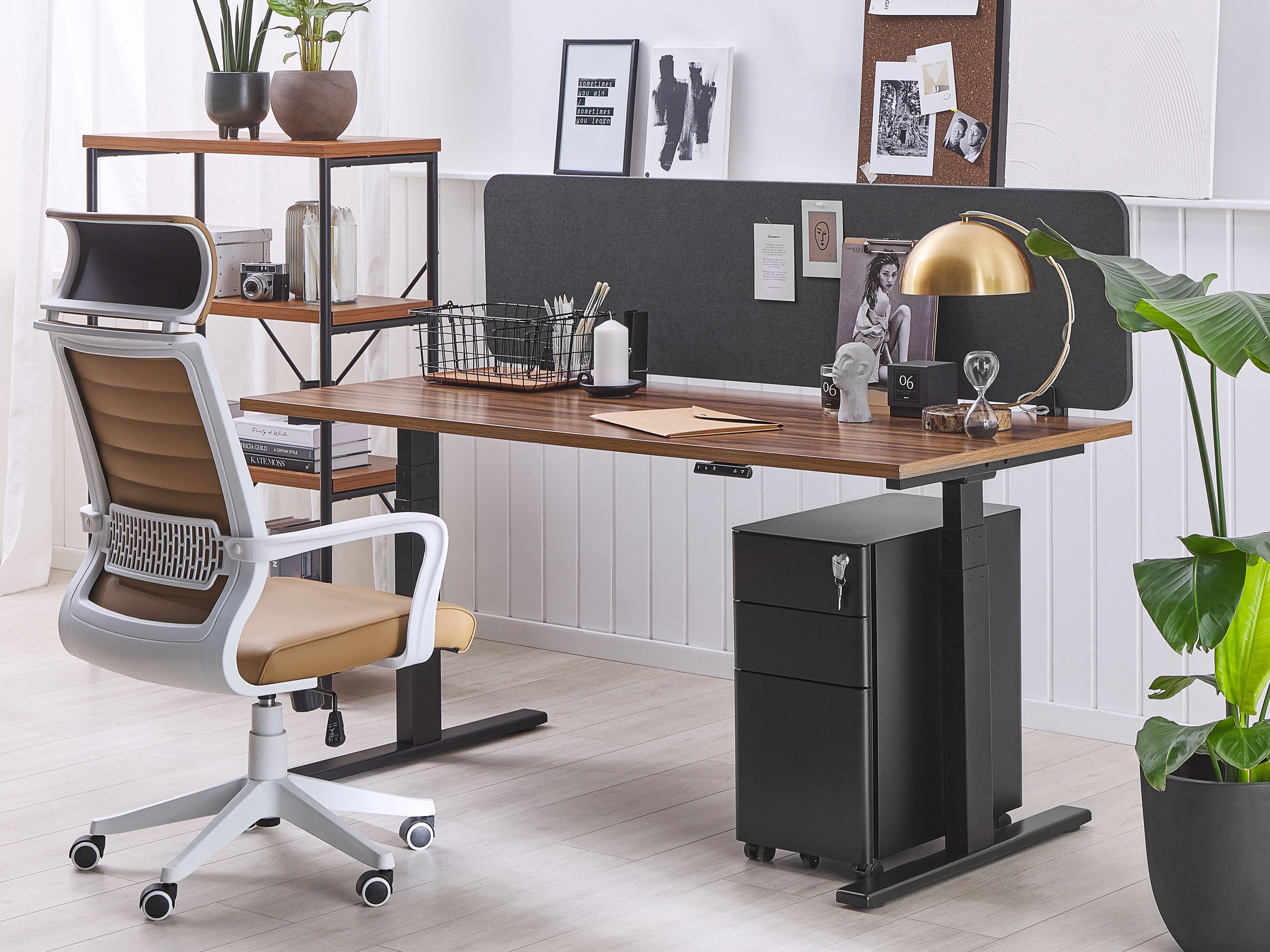 Desk Screen WALLY Dark Grey