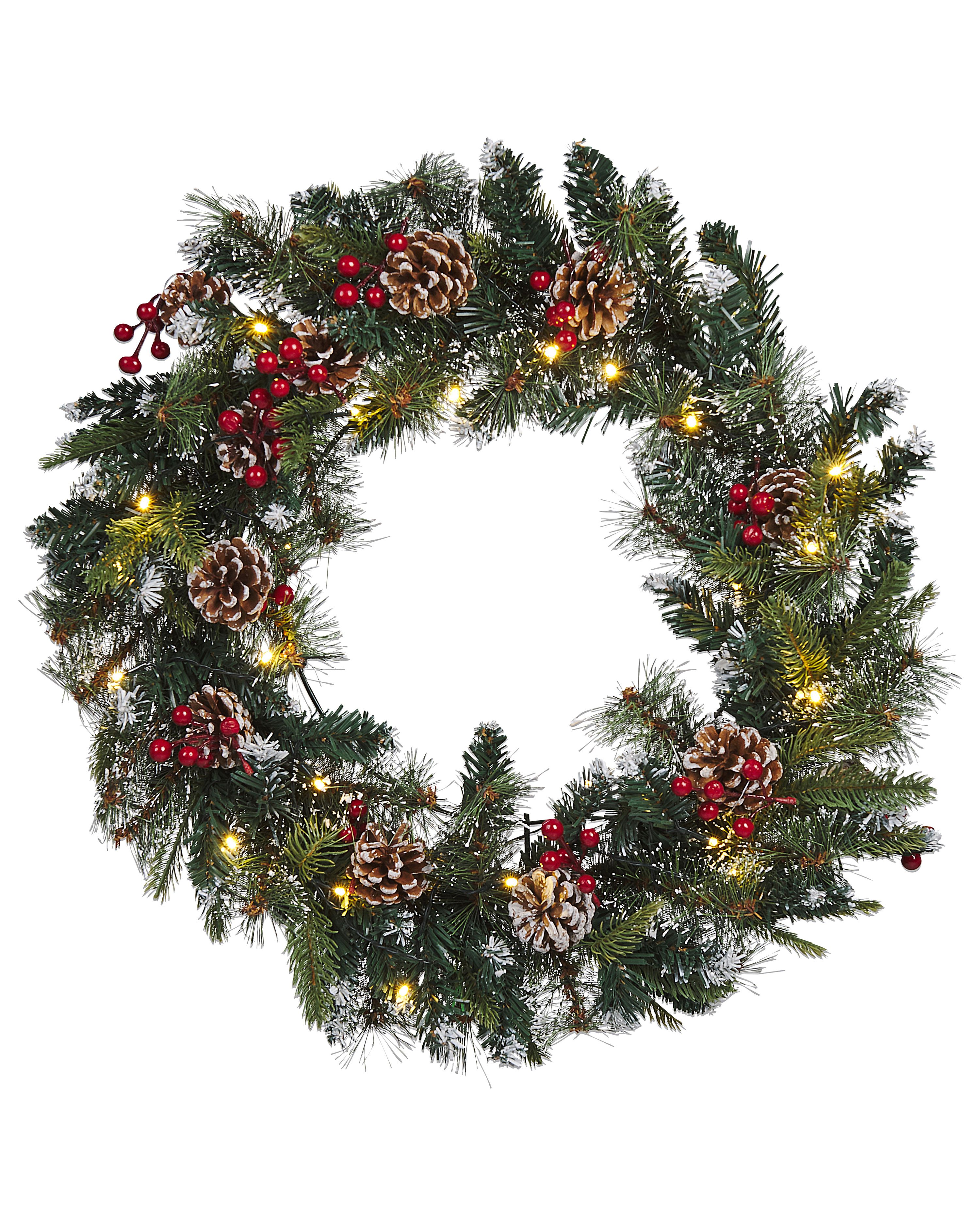Christmas Wreath LED PAIMIO Green 60 cm