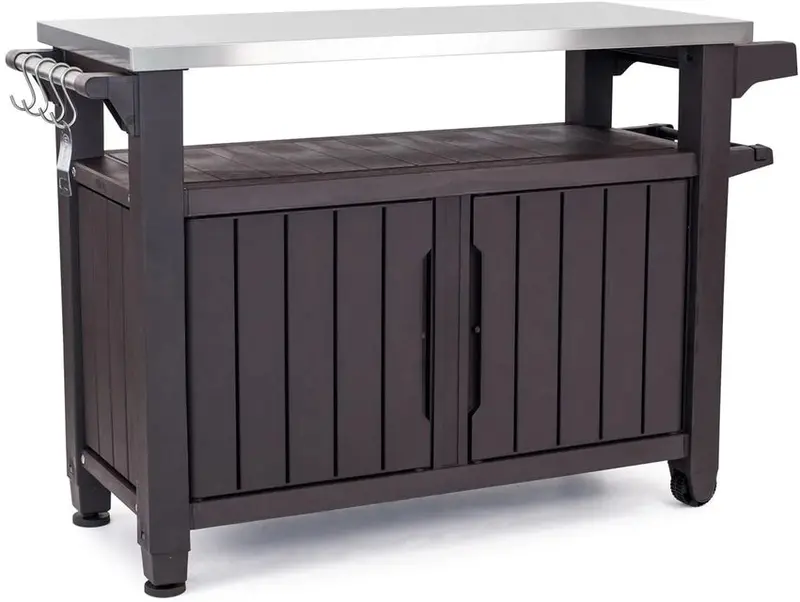 Keter Outdoor Storage Table And Prep Station With 78 Gallon Storage - Unity XL