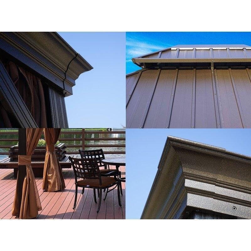 Dahlin Hardtop 12 Ft. W X 10 Ft. D Aluminum Patio Gazebo - Image 9