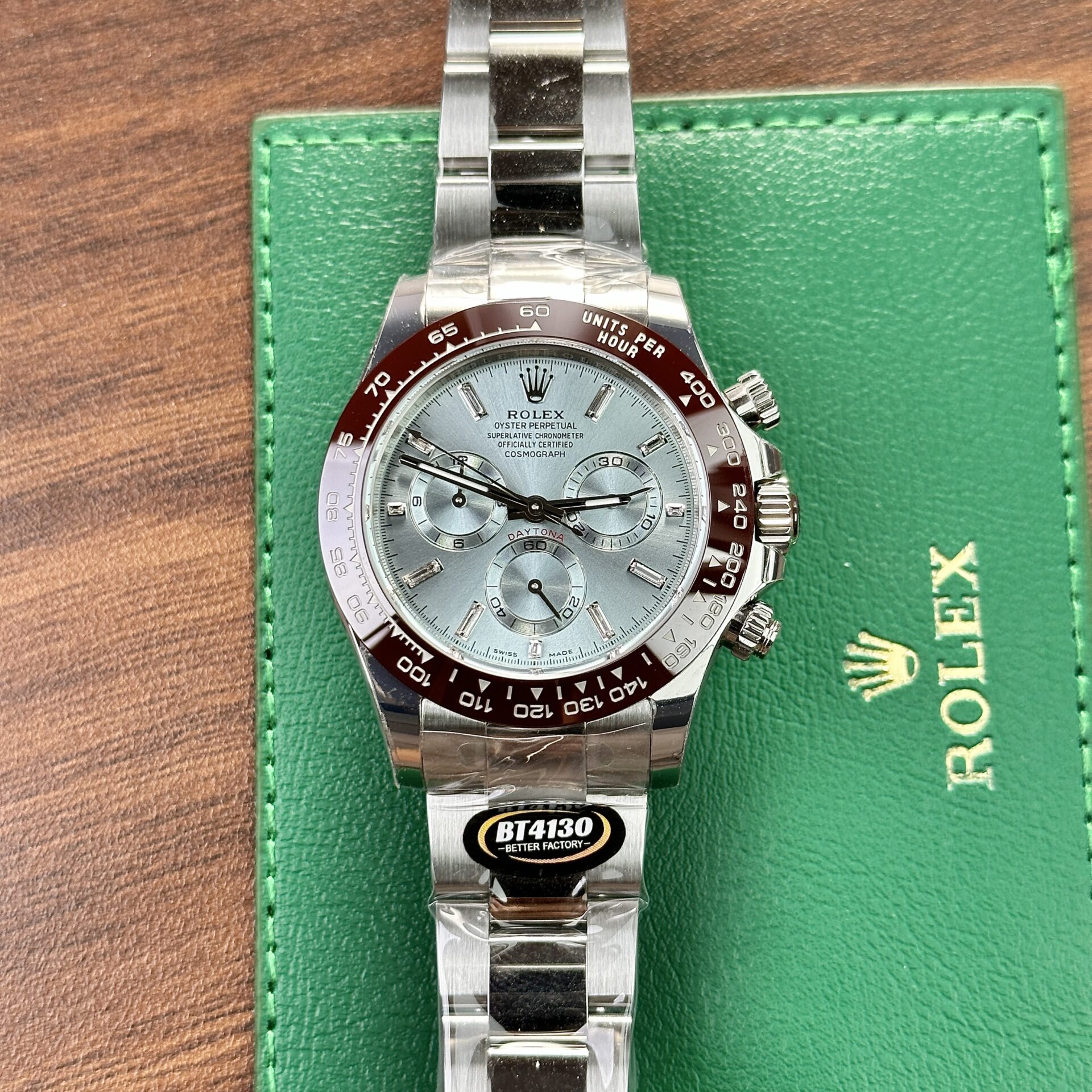 Rolex Daytona 126506 Ice Blue Metal Strap Replica Watch BT Factory 40mm - Elite Watch Atelier