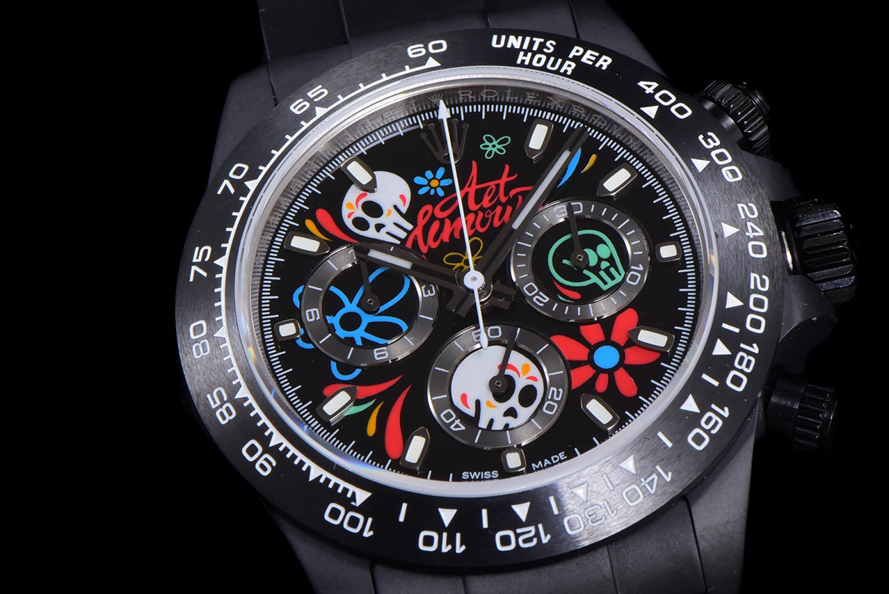Rolex Daytona-AET x ROLEX x Picasso Crossover-Charles the Great-Black(1:1 replica) - Top club