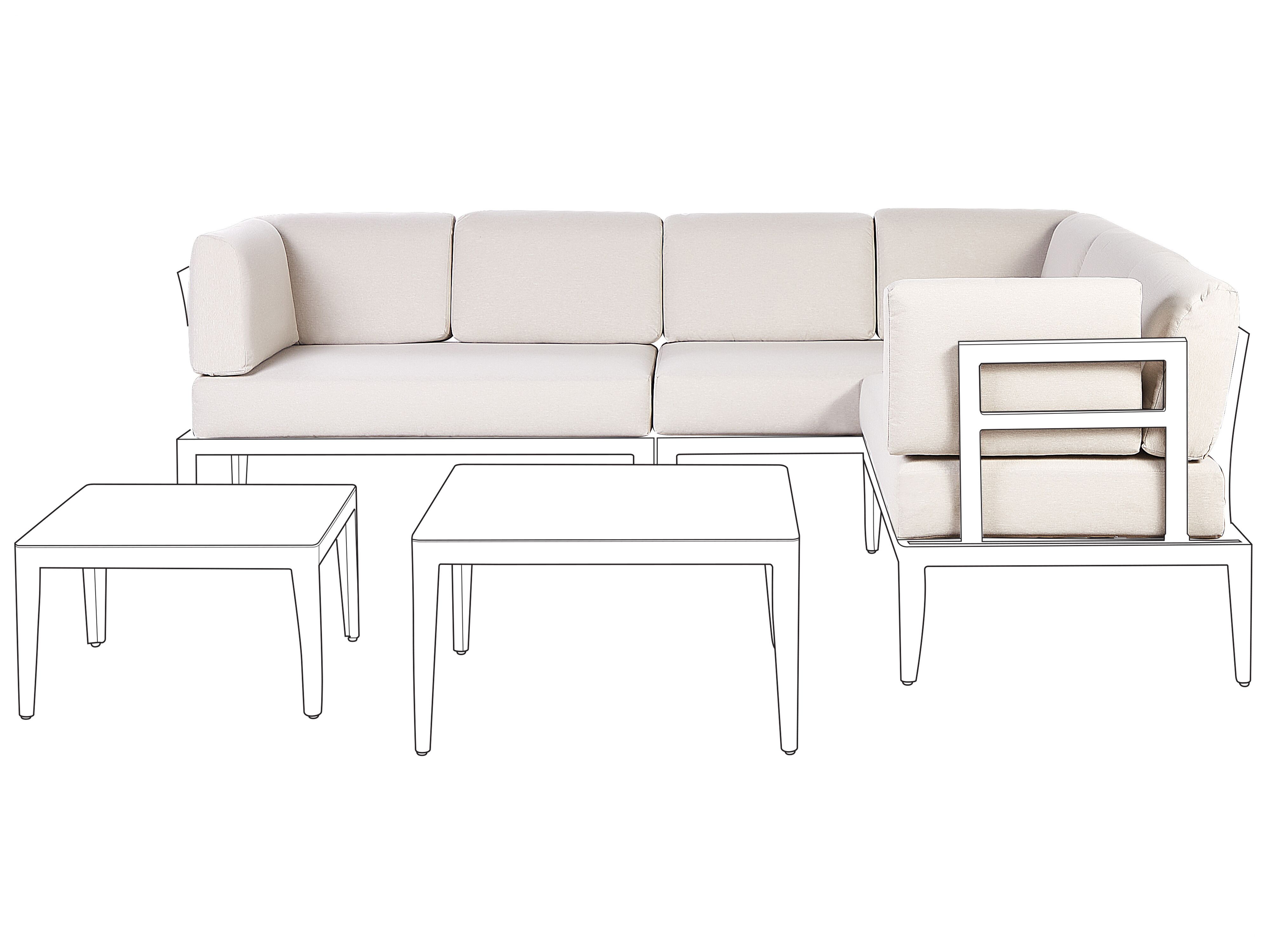 Outdoor Cushion Cover Set RIMA III Light Beige