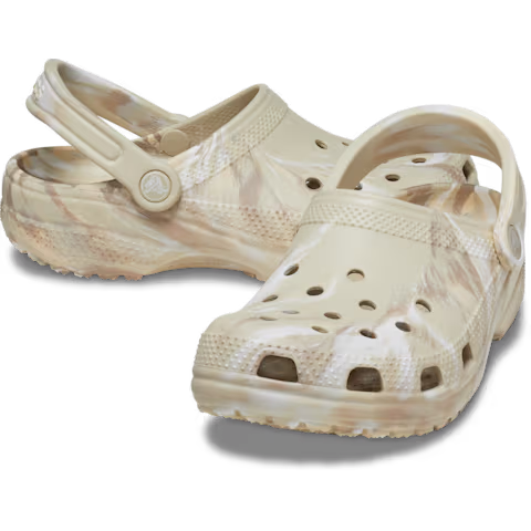 Classic Marbled Clog - Bone / Multi