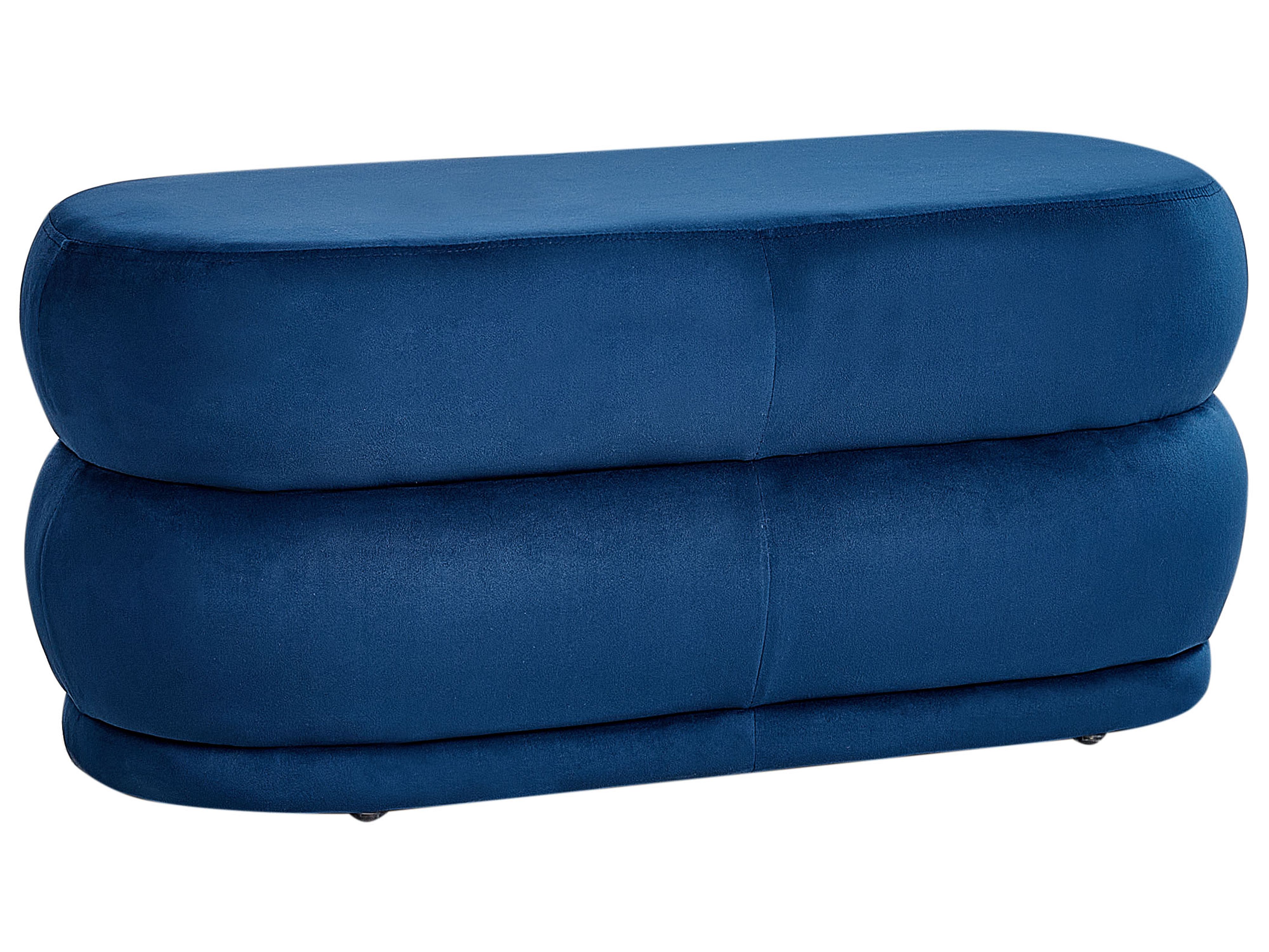 Upholstered Bench ELLENDALE Velvet Navy Blue