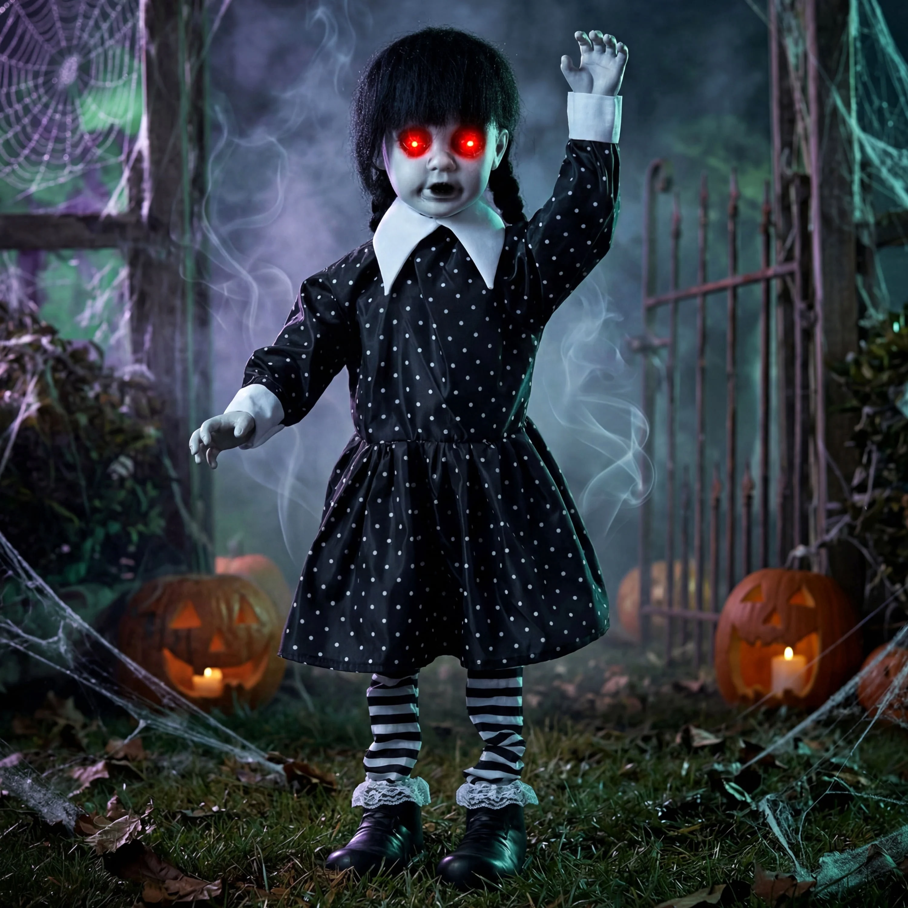 Joyfy Halloween Decorations Outdoor, Sound Activated with LED Eyes & Sound & Motion, Decor for Yard Farm Garden Indoor Haunted House - Image 6 Joyfy Halloween Decorations Outdoor, Sound Activated with LED Eyes & Sound & Motion, Decor for Yard Farm Garden Indoor Haunted House - Image 6
