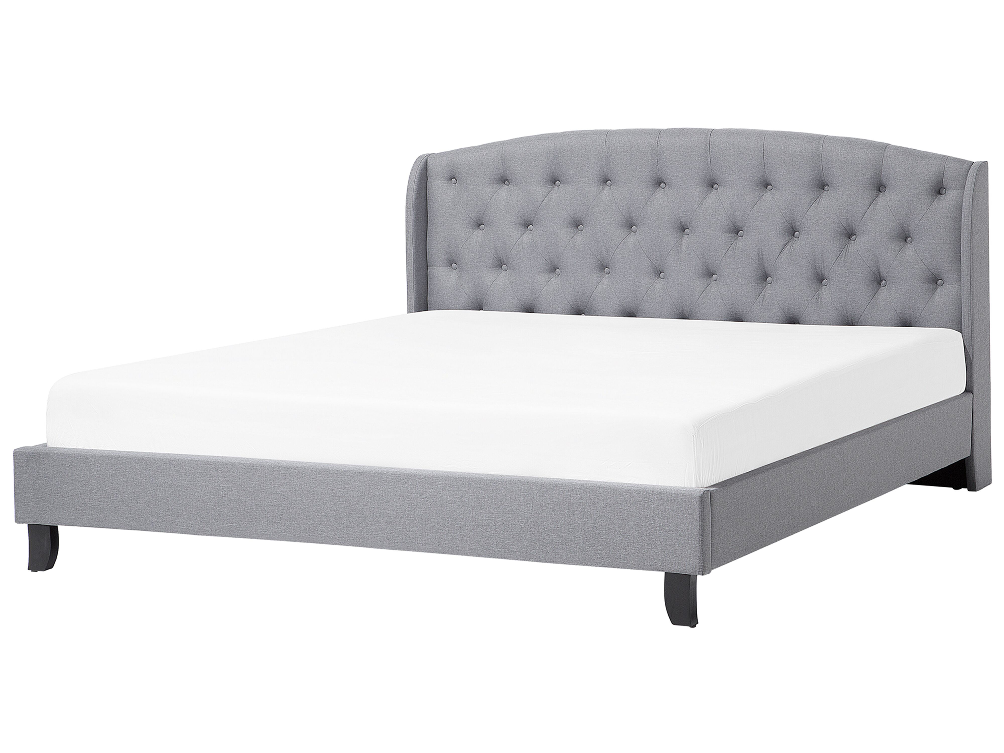 Bed Fabric BORDEAUX 180 x 200 cm (EU Super King) Light Grey