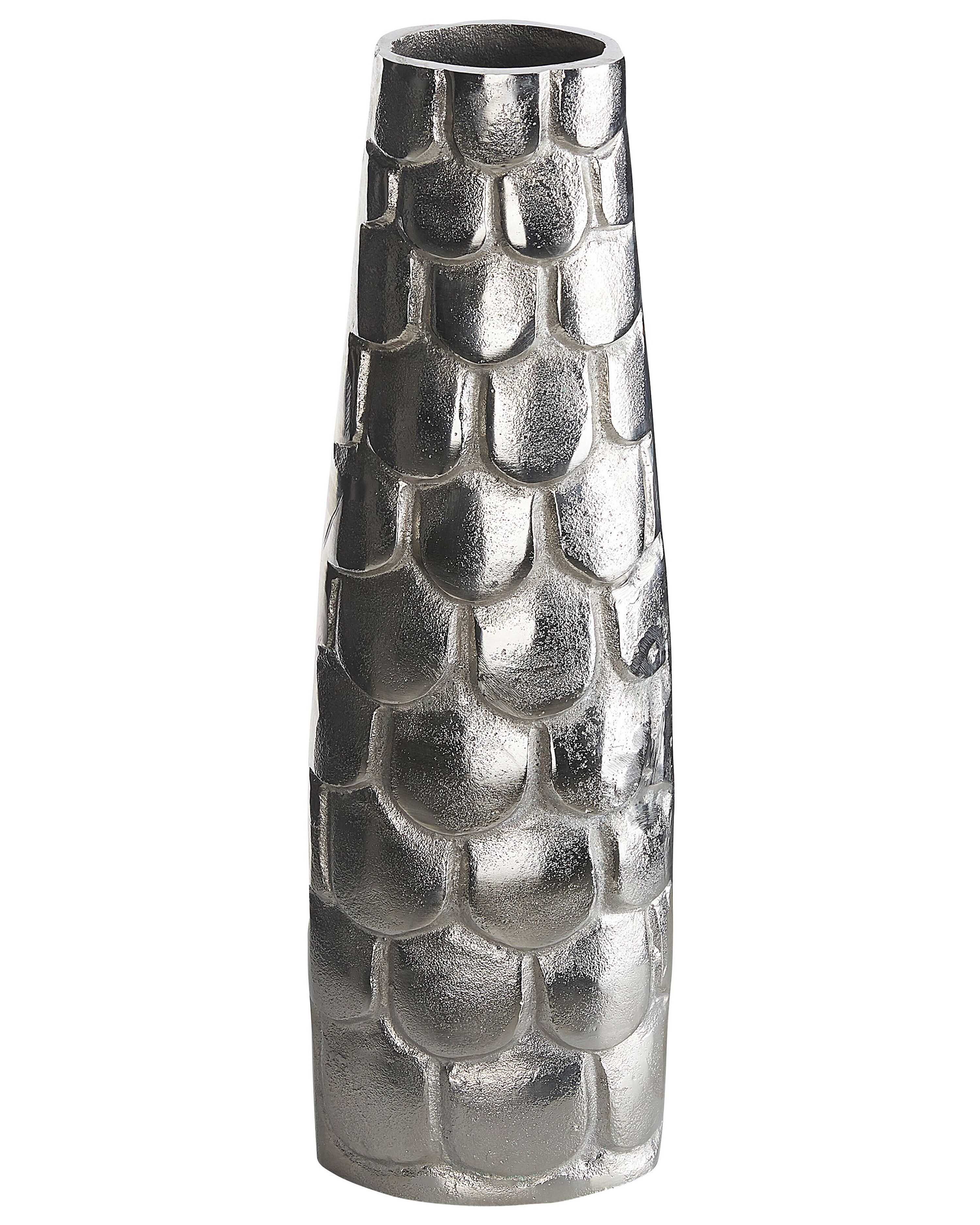 Flower Vase SUKHOTHAI Metal 47 cm Silver