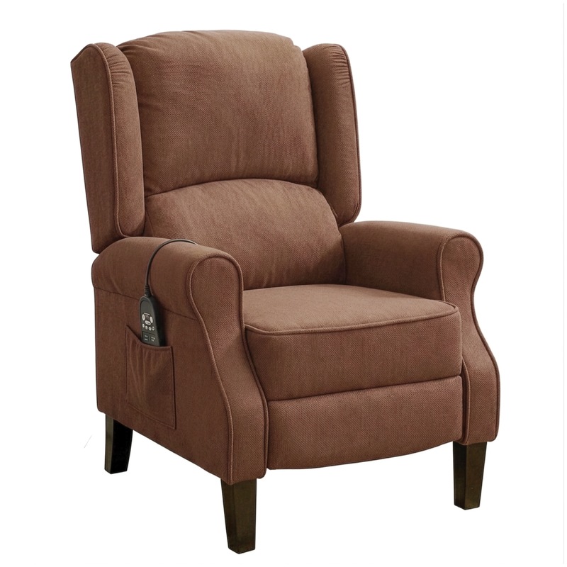 Massage Wingback Recliner with Heat - MIDNIGHT VELVET CATALOG